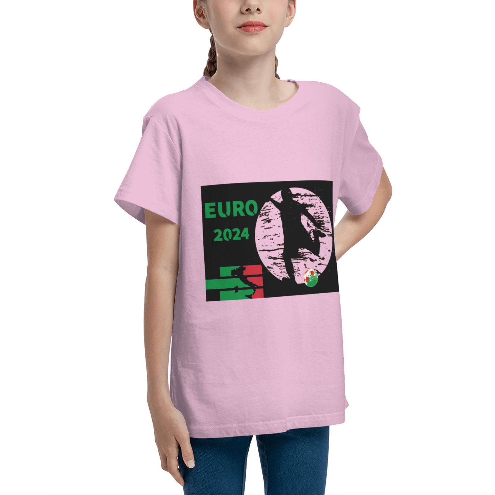 Kid's Italy EURO 2024 Teenage T-shirt TET1757