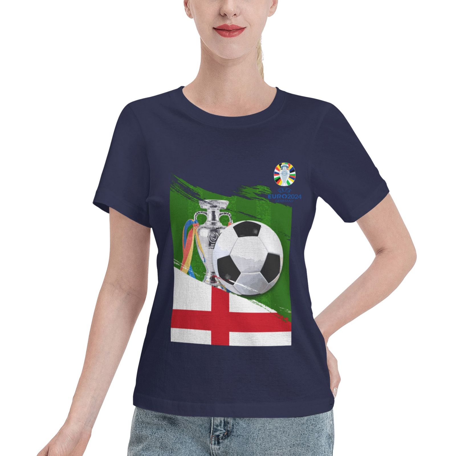 Women's England EURO 2024 Basic Short Sleeve T-Shirt WBT1682