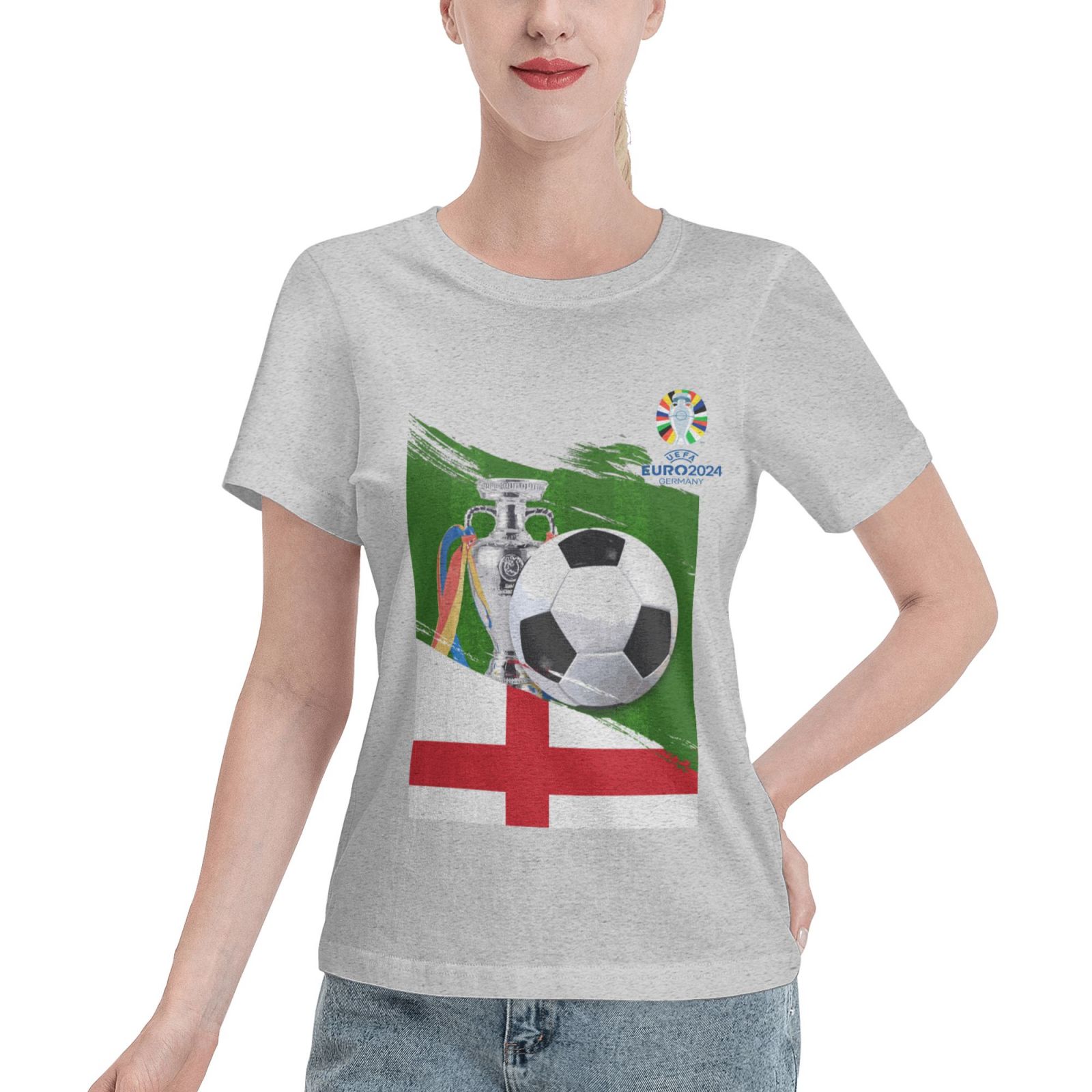 Women's England EURO 2024 Basic Short Sleeve T-Shirt WBT1682