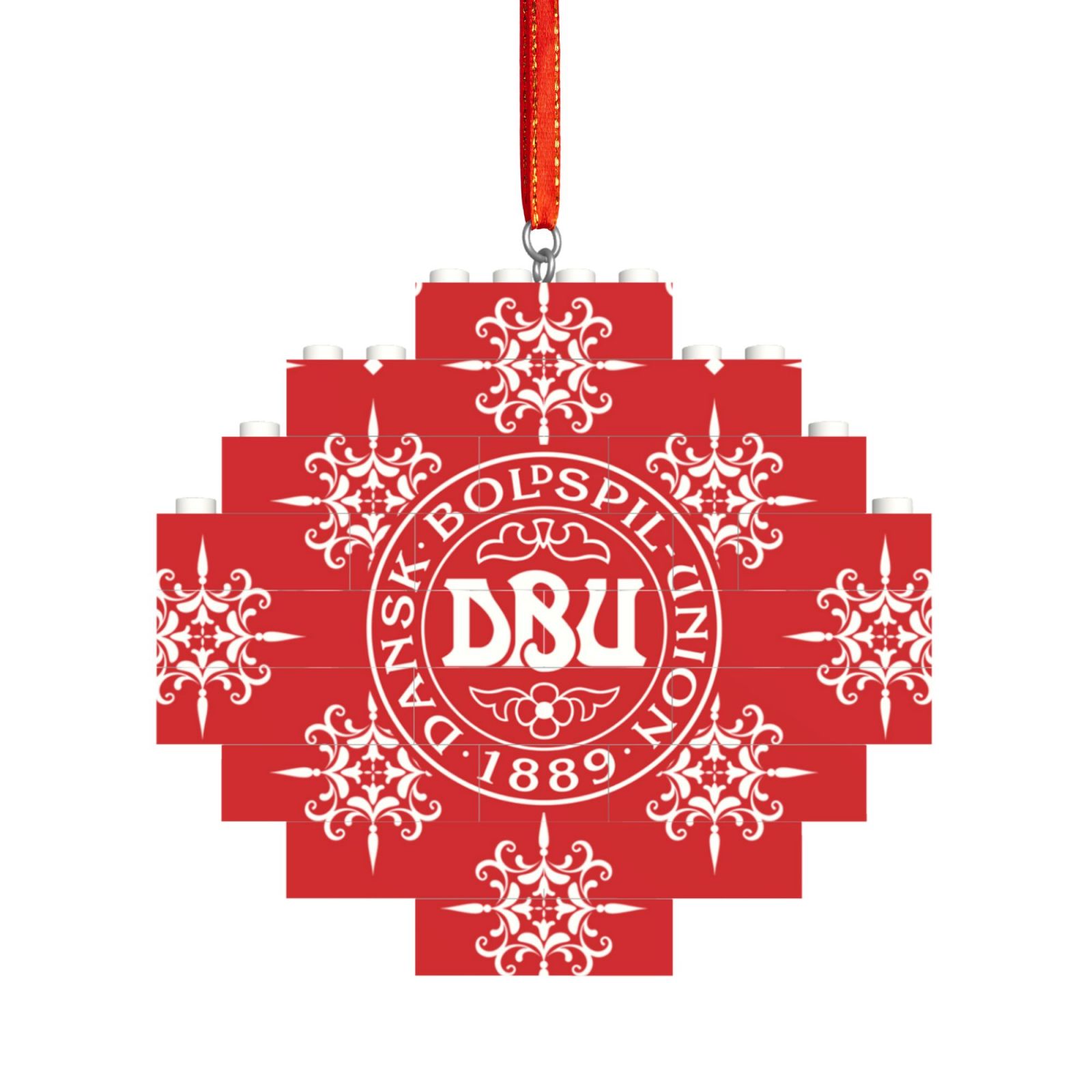 Denmark Building Block Puzzle Ornament BBP2177