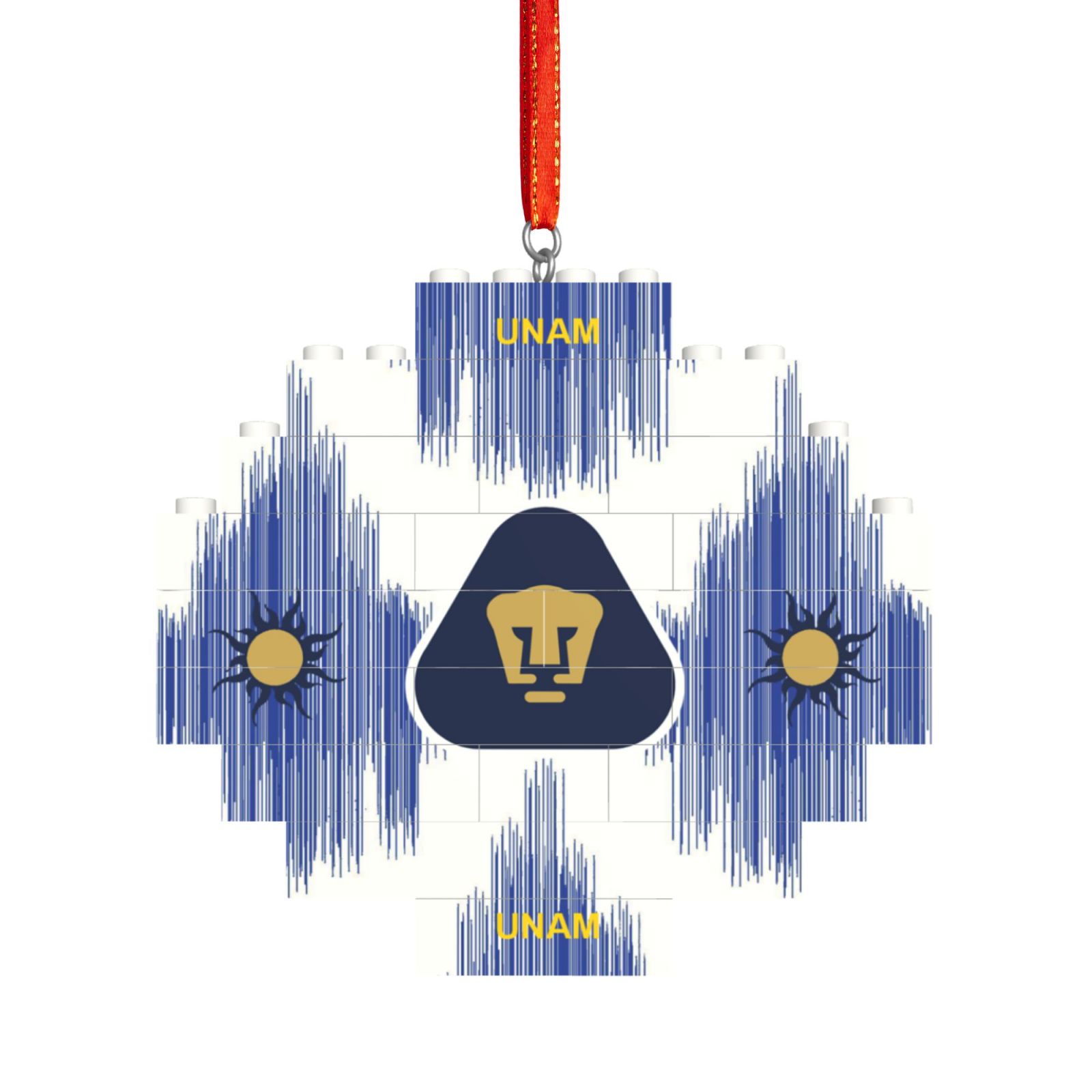 Pumas UNAM Building Block Puzzle Ornament BBP2019