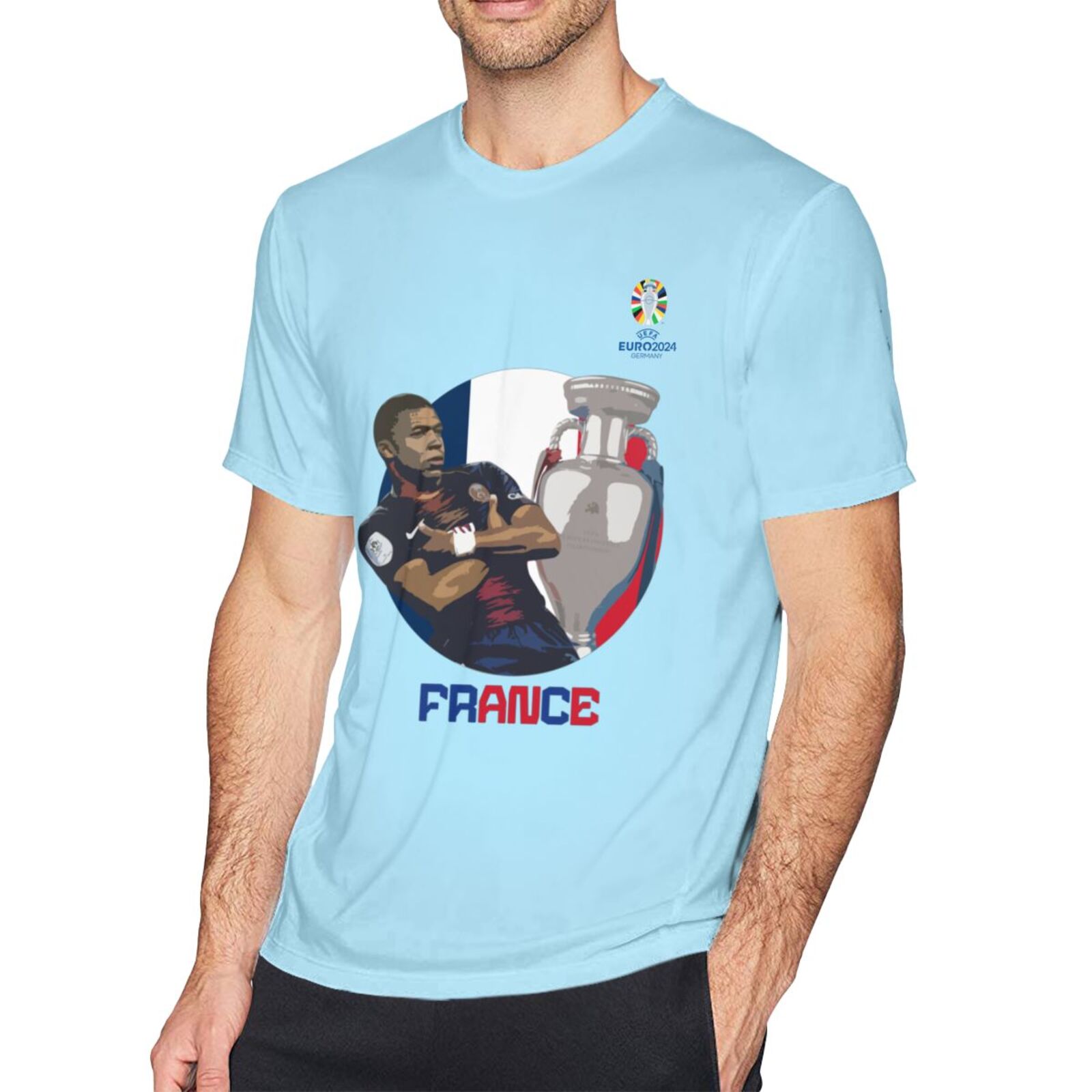 Men's France EURO 2024 Basic Short Sleeve T-Shirt BST1729