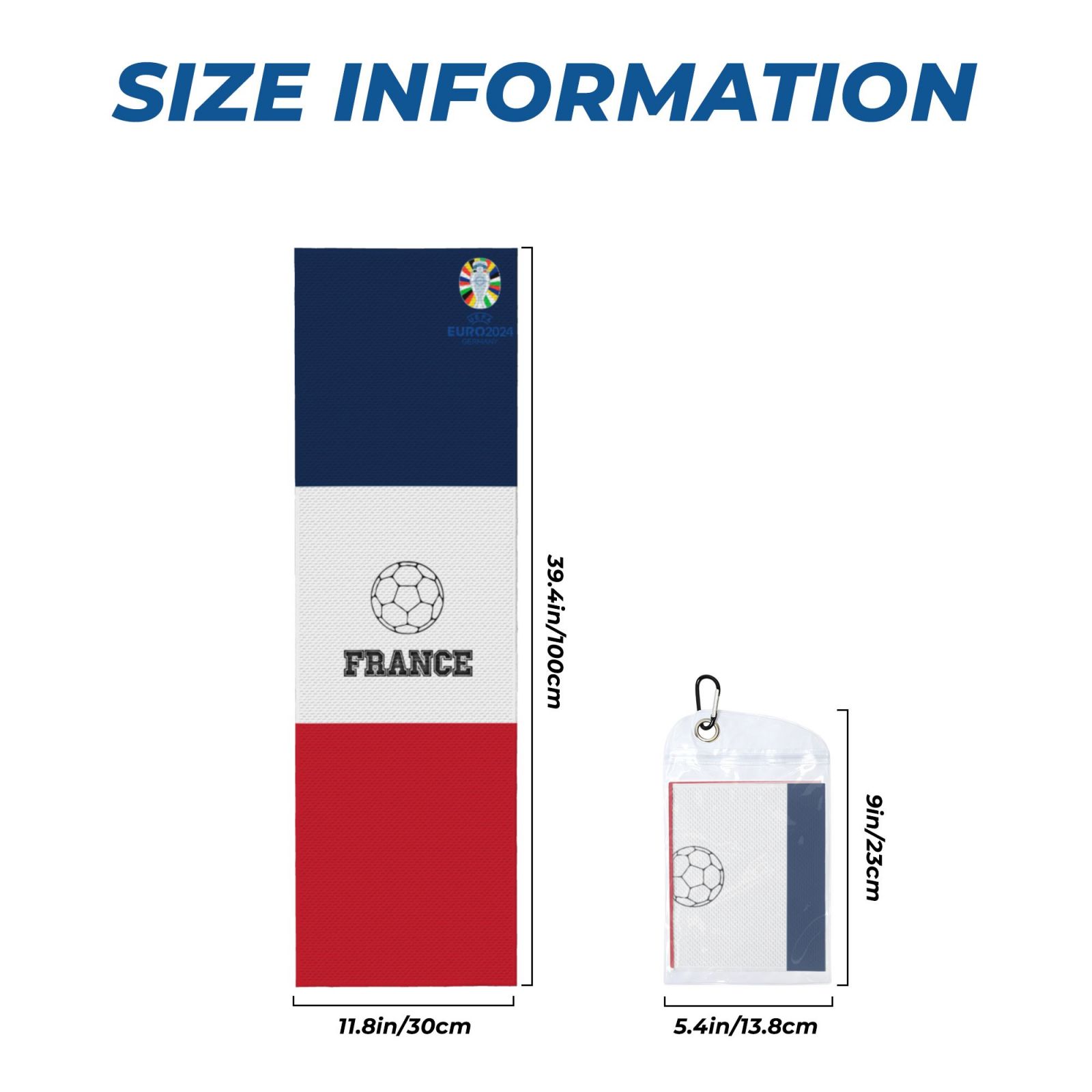 France EURO 2024 Cold Exercise Towel CET1691