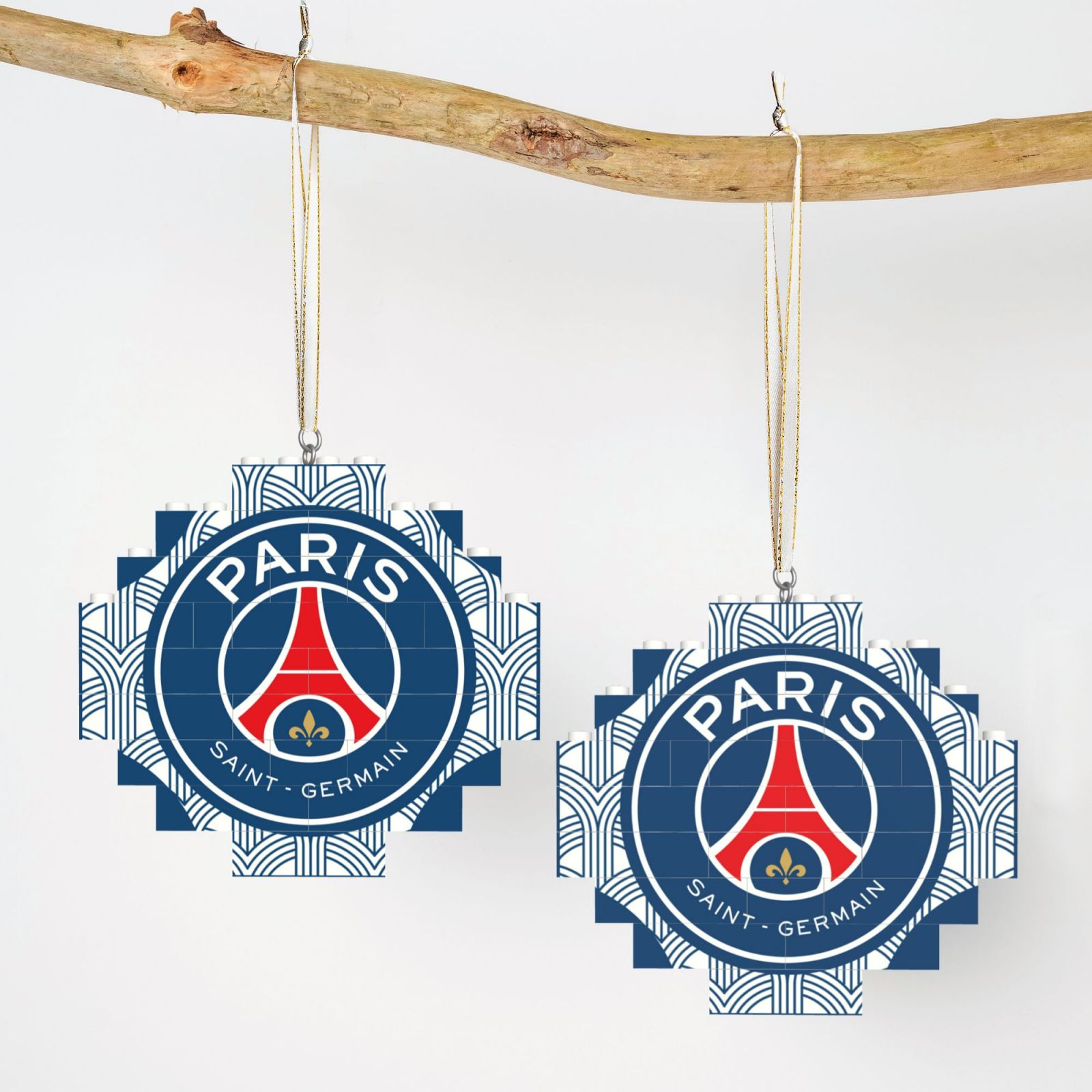 Paris Saint-Germain Building Block Puzzle Ornament BBP2188