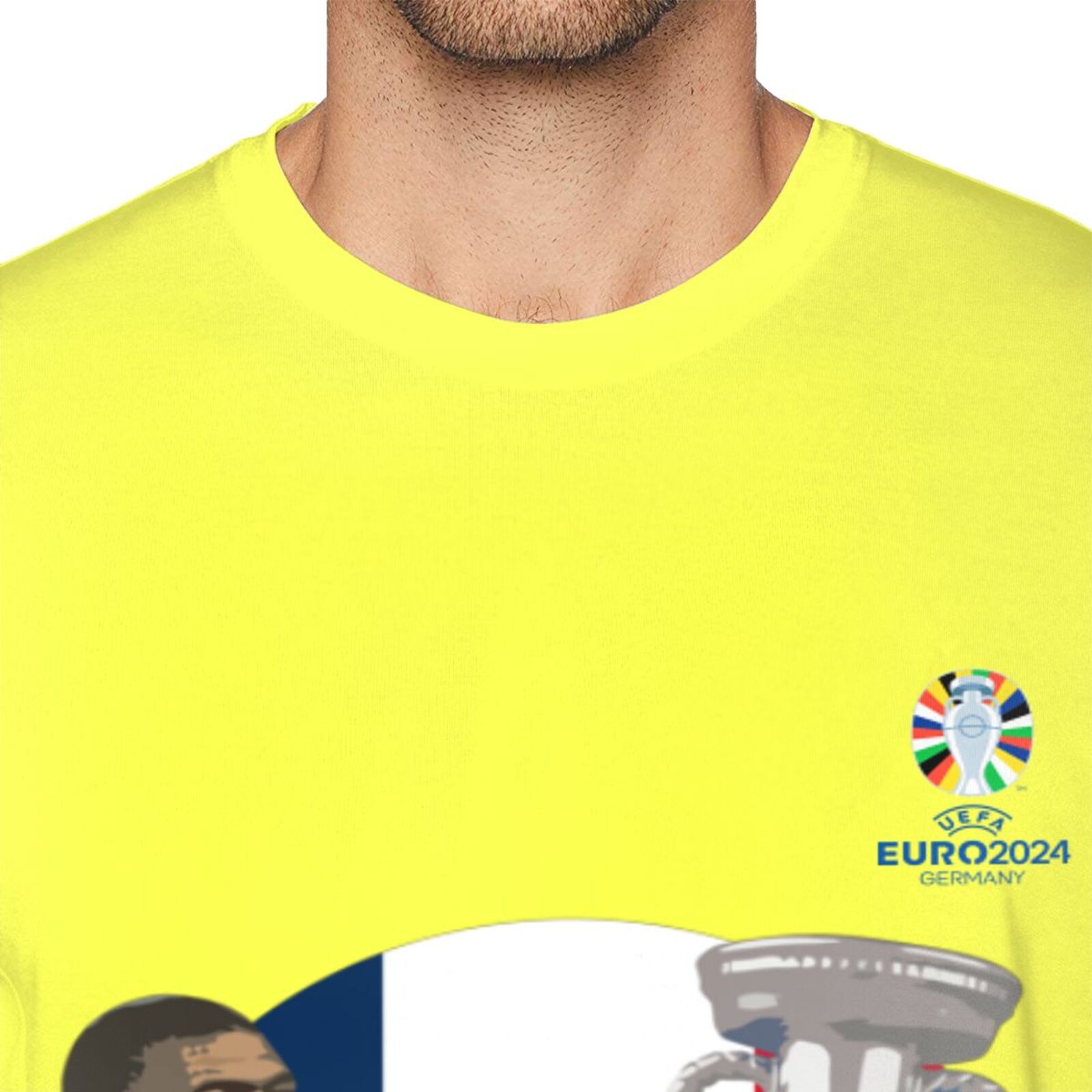 Men's France EURO 2024 Basic Short Sleeve T-Shirt BST1729