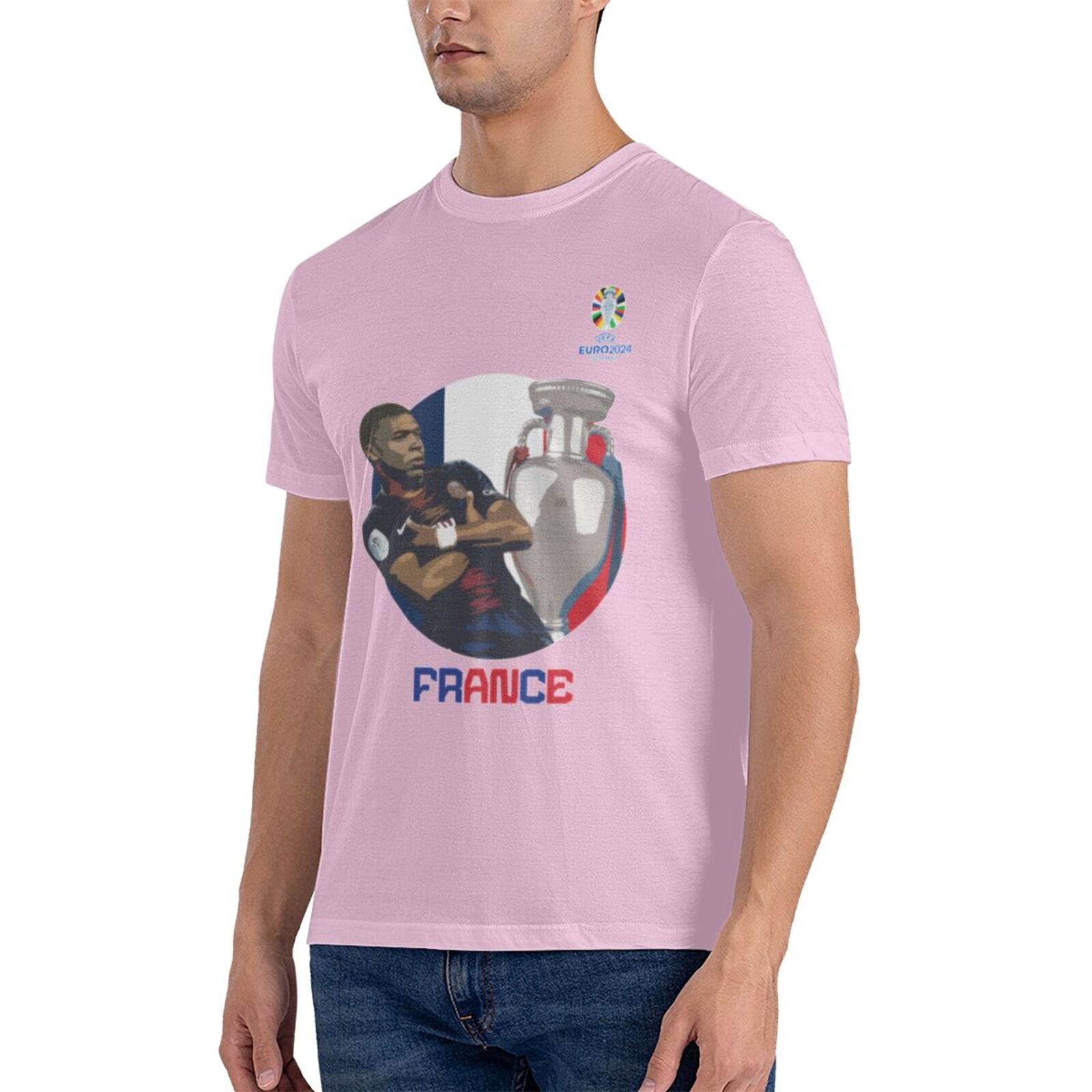 Men's France EURO 2024 Basic Short Sleeve T-Shirt BST1729