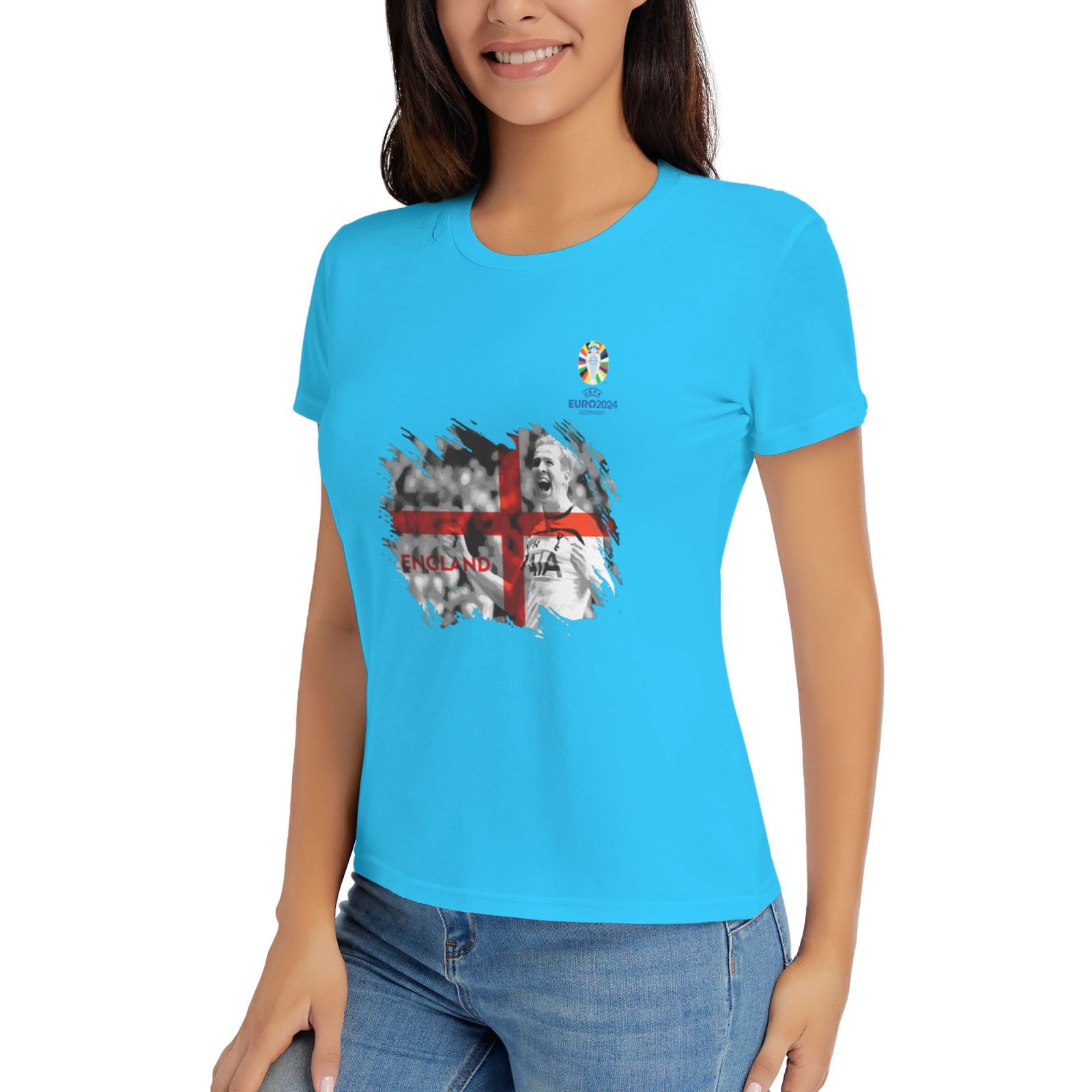 Woman's England EURO 2024 Basic Short Sleeve T-Shirt WBT1712