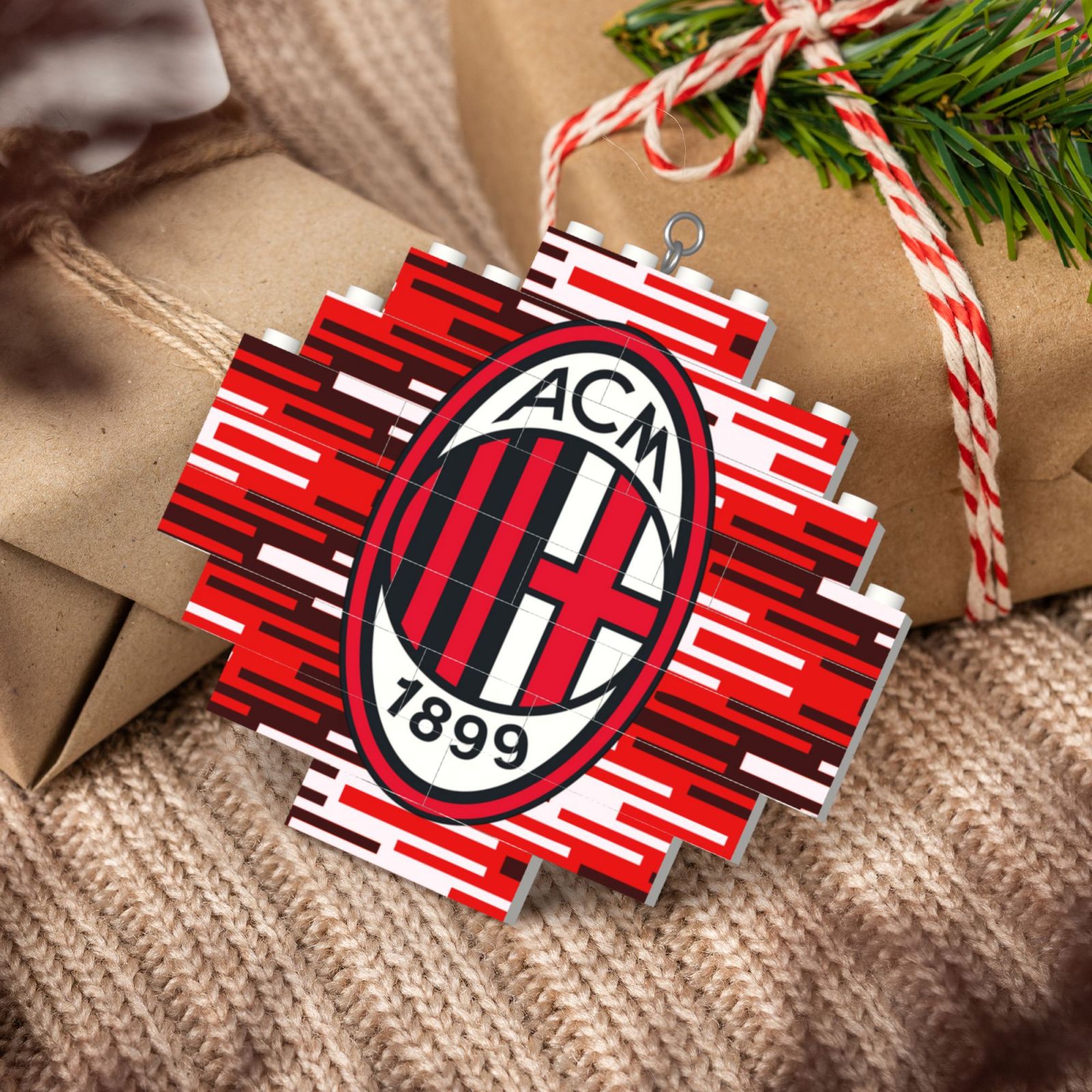 AC Milan Building Block Puzzle Ornament BBP2182