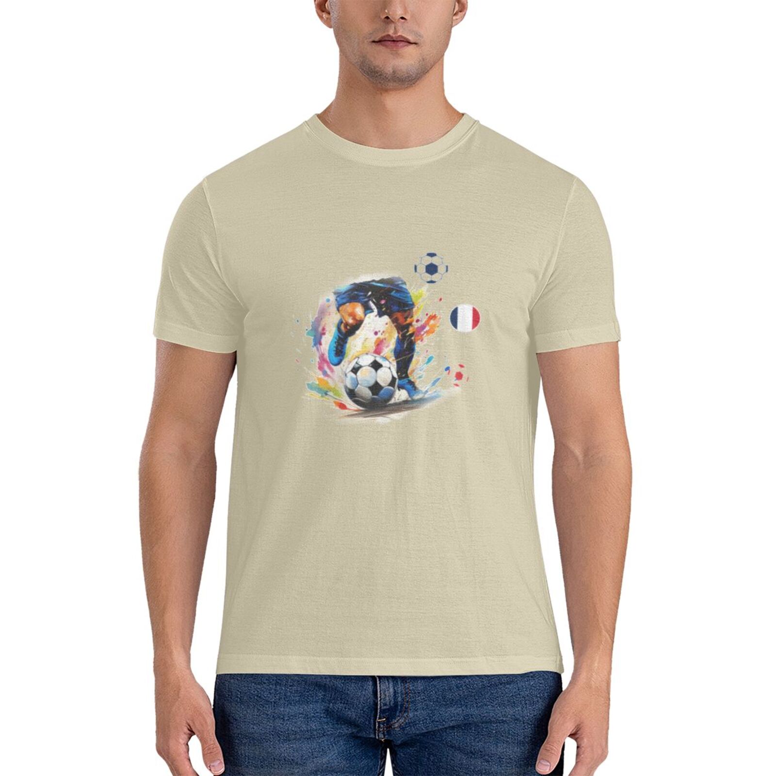 Men's France EURO 2024 Basic Short Sleeve T-Shirt BST1749