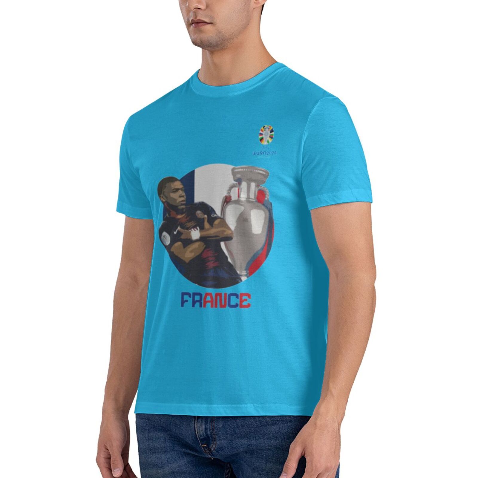 Men's France EURO 2024 Basic Short Sleeve T-Shirt BST1729