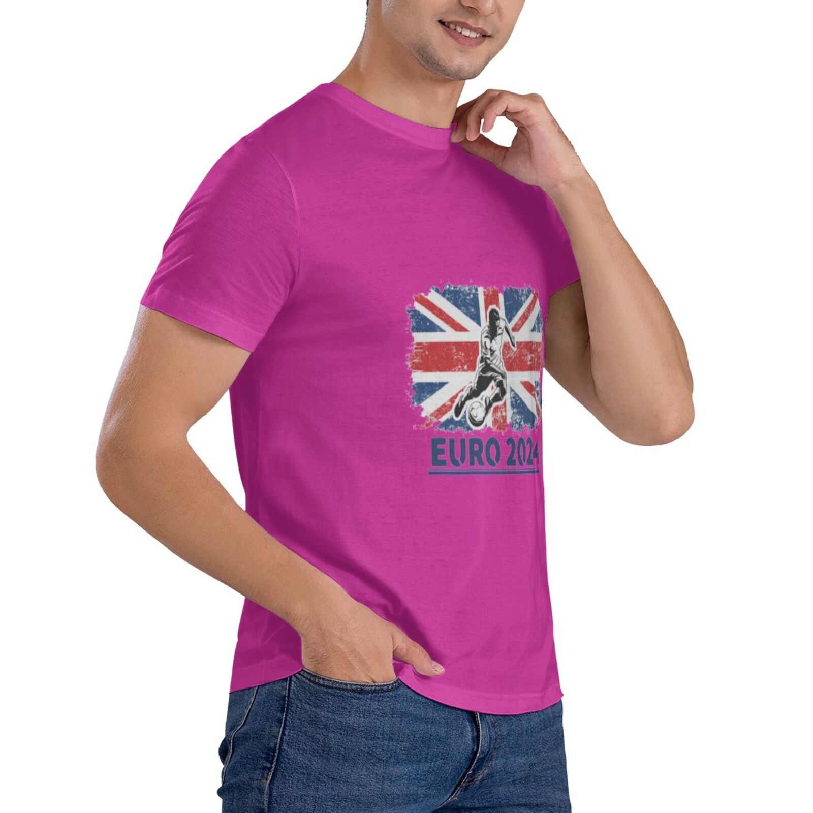 Men's England EURO 2024 Basic Short Sleeve T-Shirt BST1750