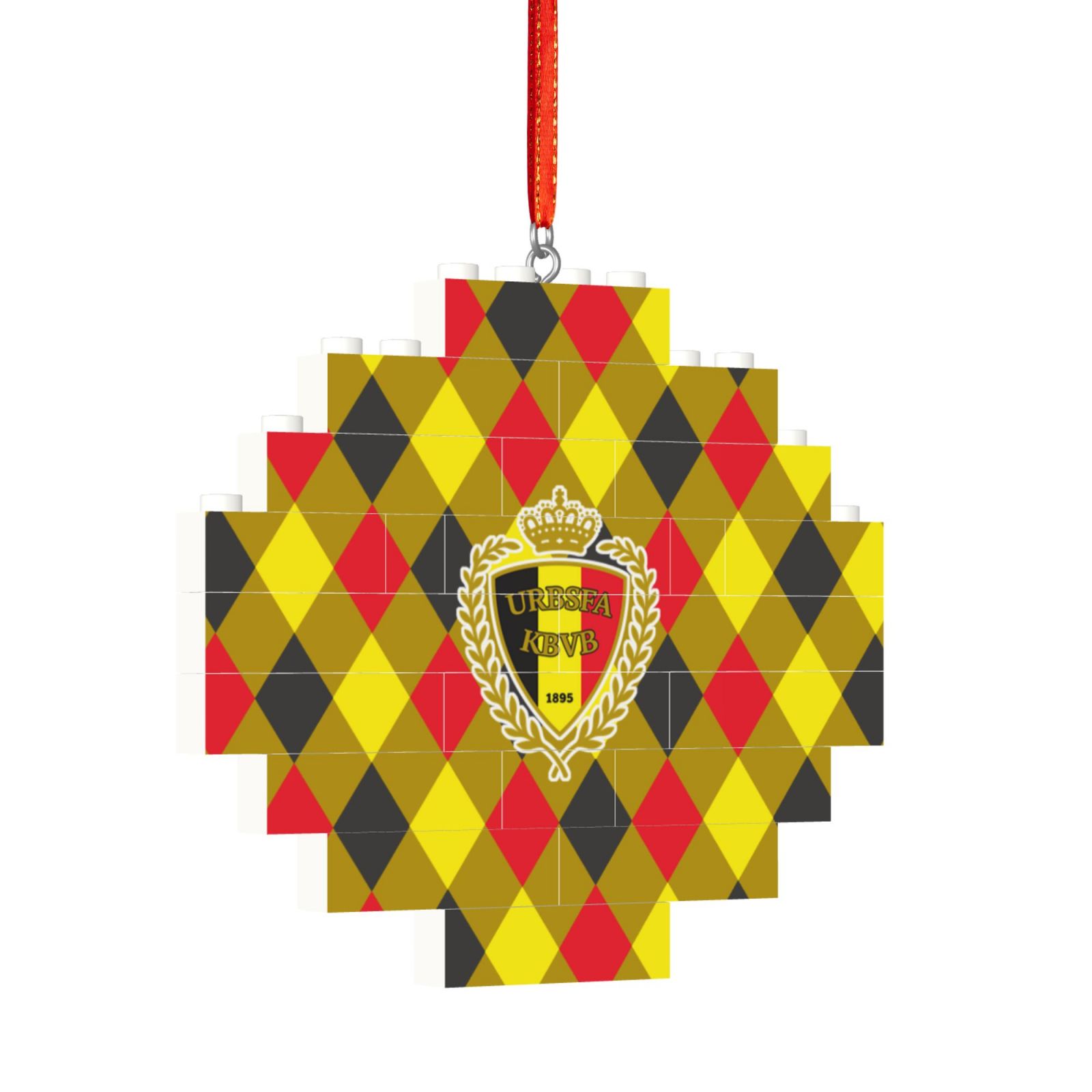 Belgium Building Block Puzzle Ornament BBP2040