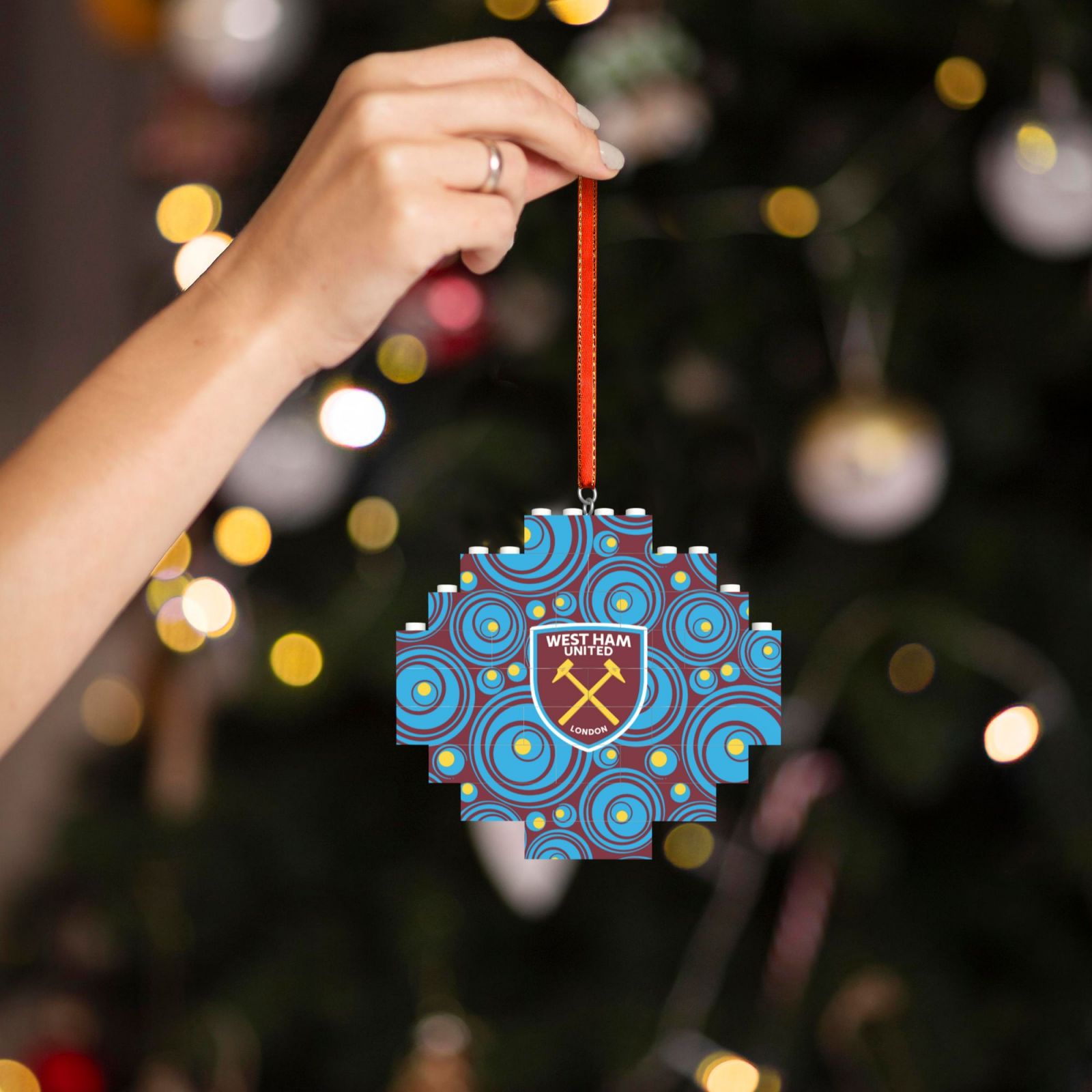 West Ham United Building Block Puzzle Ornament BBP1984
