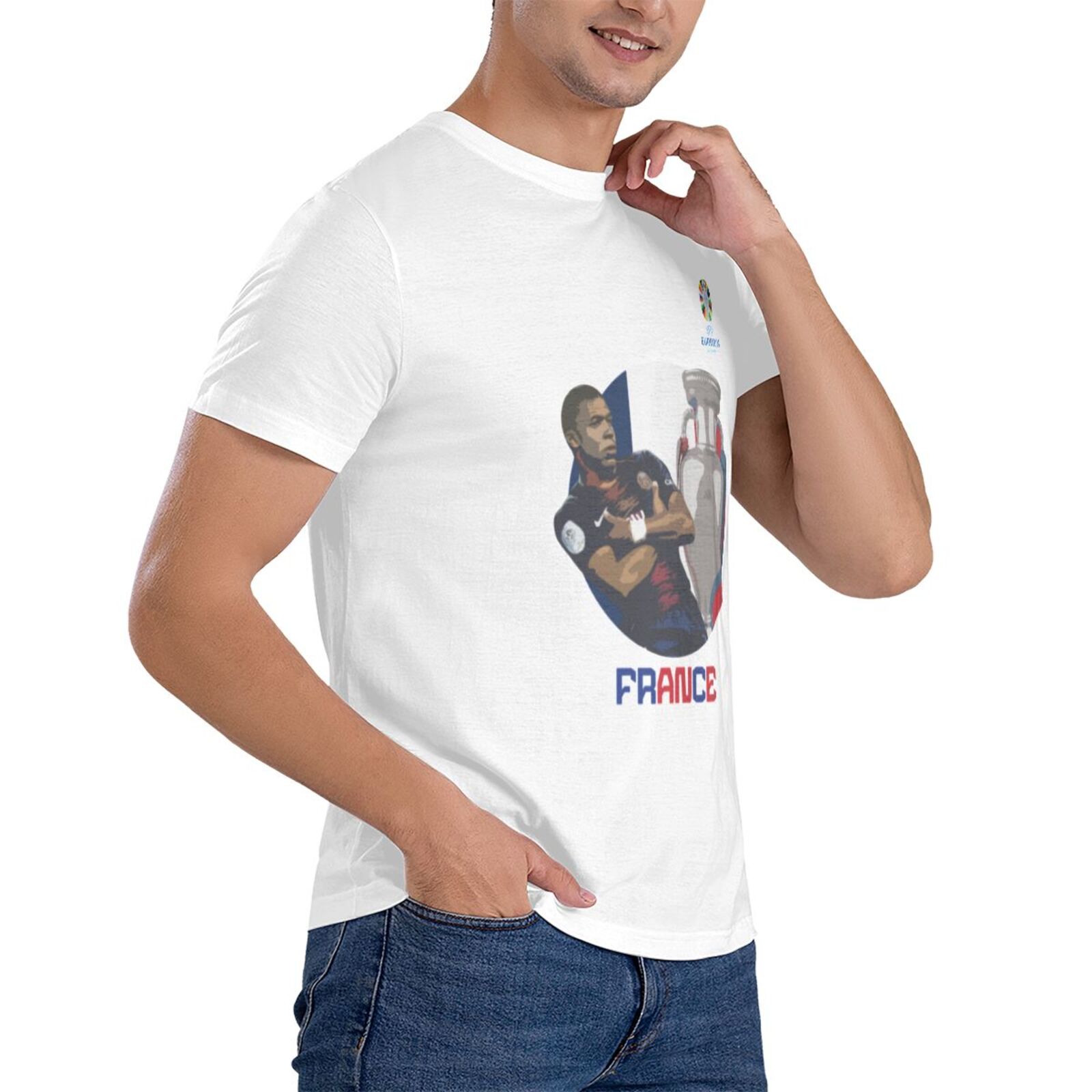 Men's France EURO 2024 Basic Short Sleeve T-Shirt BST1729