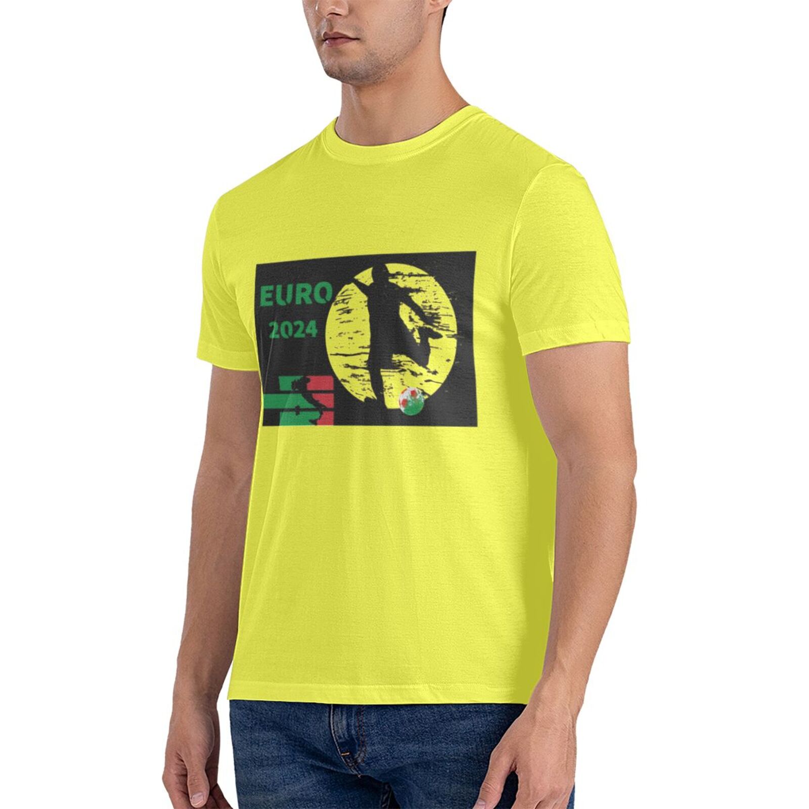 Men's Italy EURO 2024 Basic Short Sleeve T-Shirt BST1751