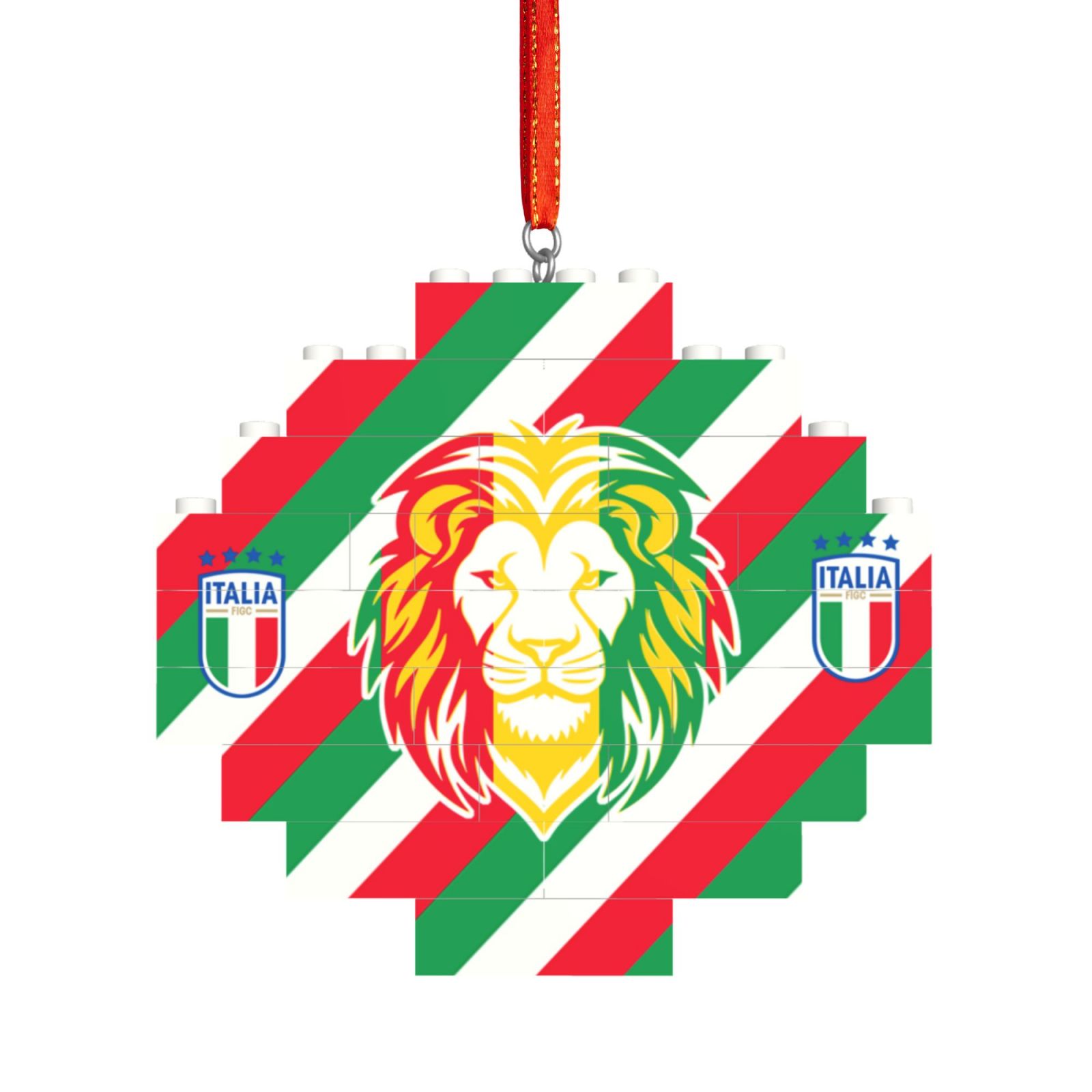 Italy Building Block Puzzle Ornament BBP2022