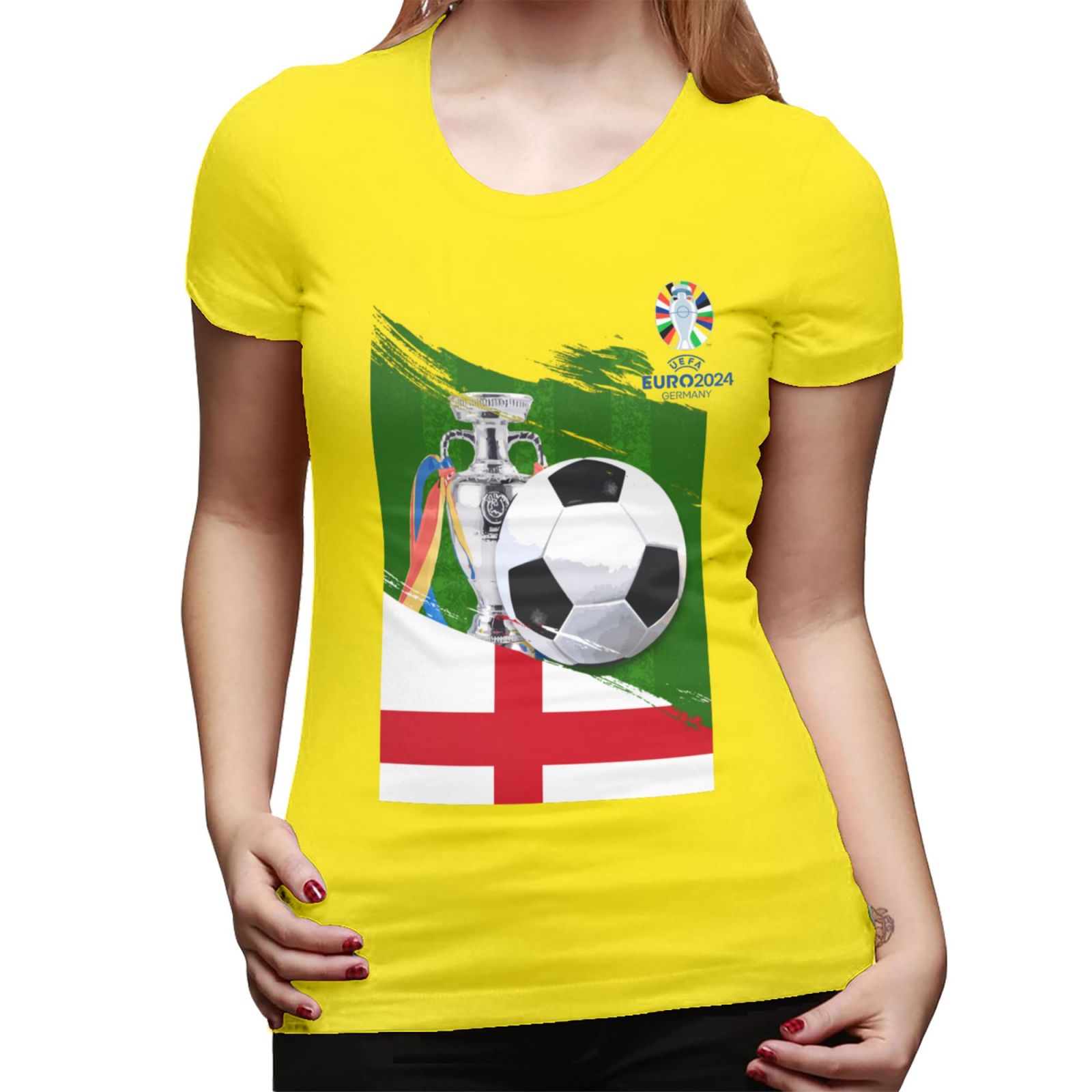Women's England EURO 2024 Basic Short Sleeve T-Shirt WBT1682