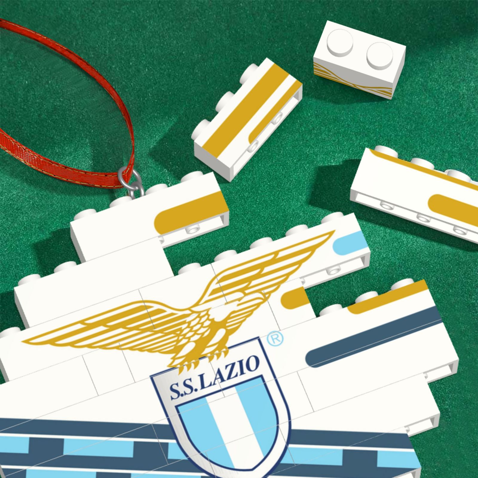 Lazio Building Block Puzzle Ornament BBP2194