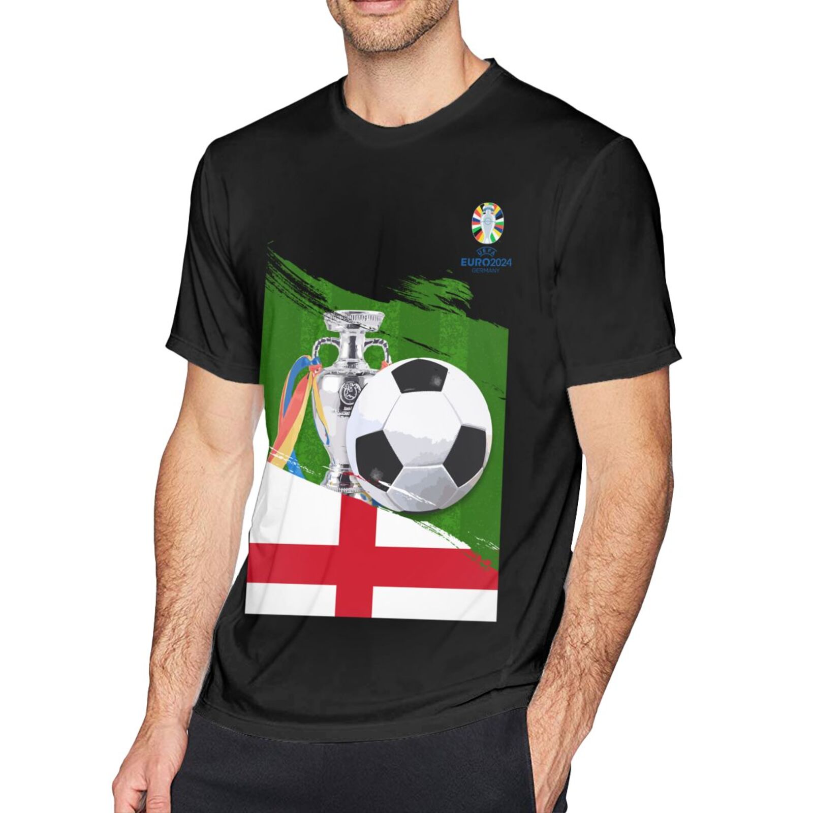 Men's England EURO 2024 Basic Short Sleeve T-Shirt BST1681