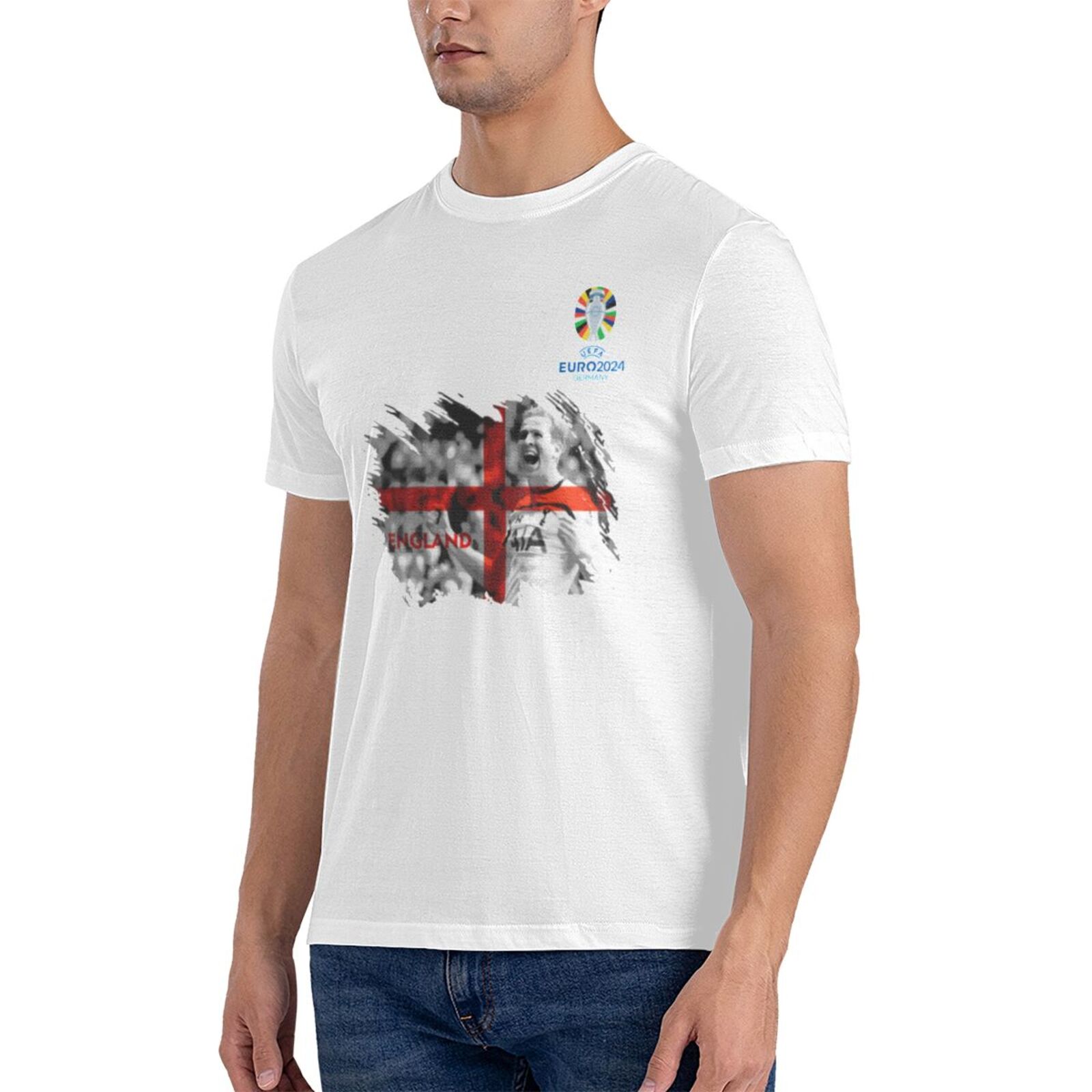 Men's England EURO 2024 Basic Short Sleeve T-Shirt BST1713