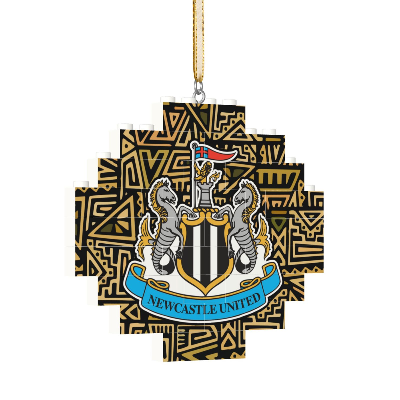 Newcastle United Building Block Puzzle Ornament BBP2104
