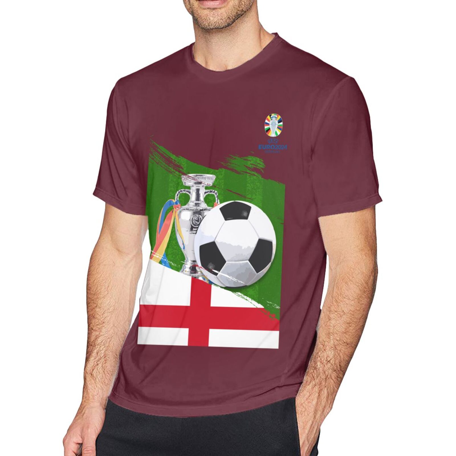 Men's England EURO 2024 Basic Short Sleeve T-Shirt BST1681