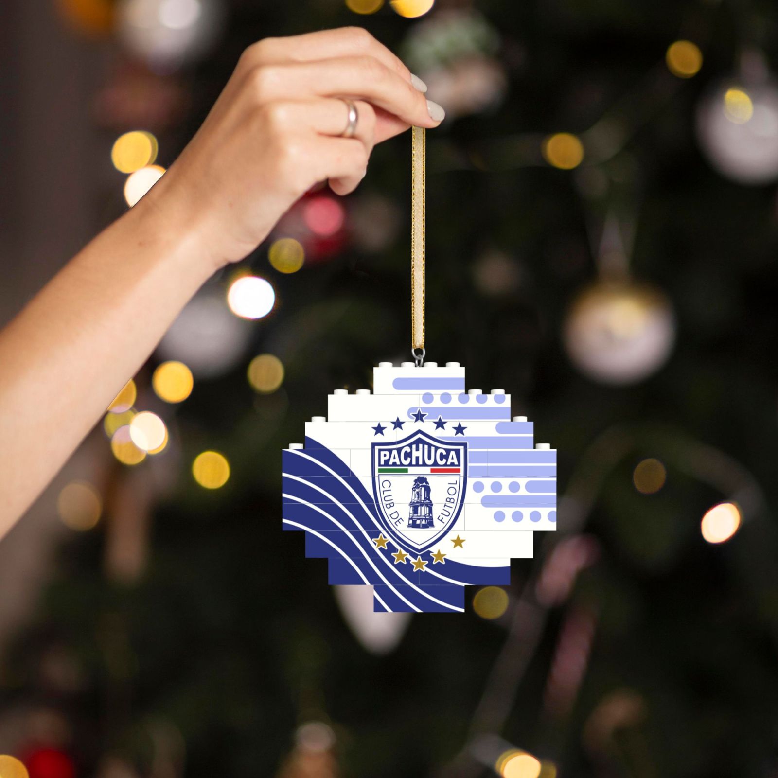 Pachuca Building Block Puzzle Ornament BBP2166