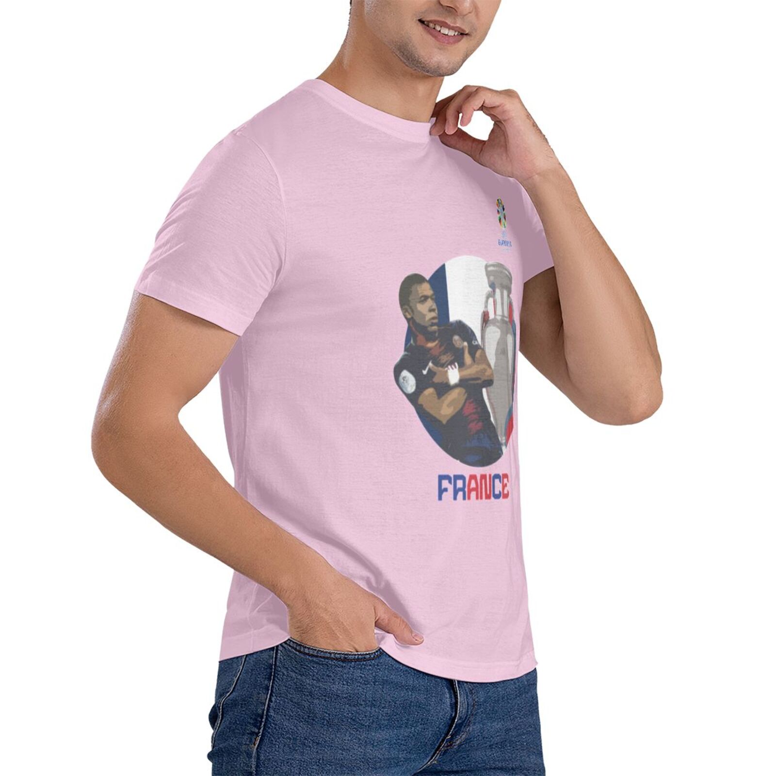Men's France EURO 2024 Basic Short Sleeve T-Shirt BST1729