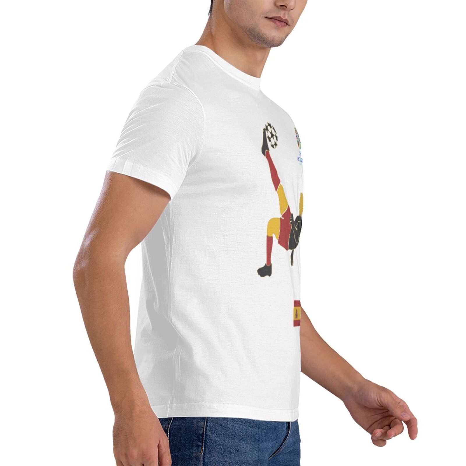 Men's Spain EURO 2024 Basic Short Sleeve T-Shirt BST1724