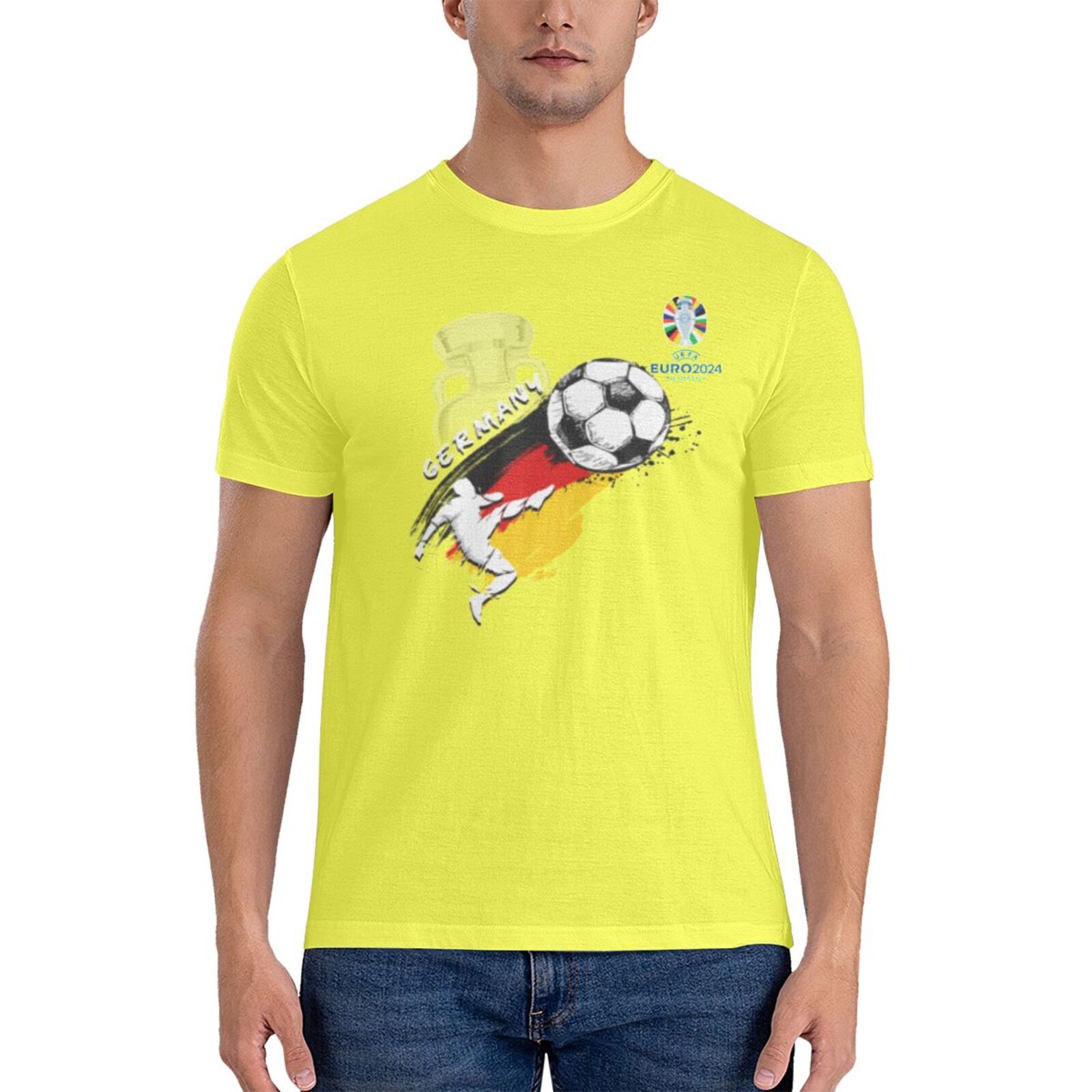 Men's Germany EURO 2024 Basic Short Sleeve T-Shirt BST1679