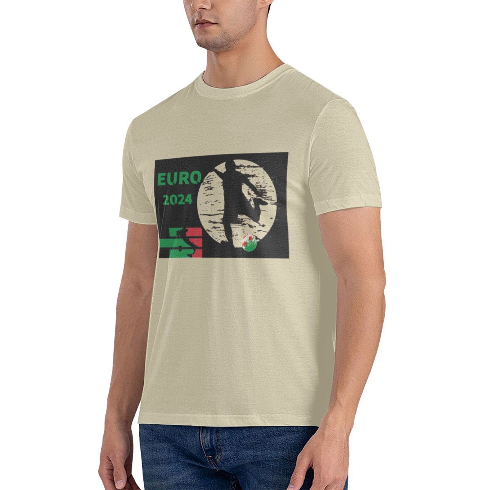 Men's Italy EURO 2024 Basic Short Sleeve T-Shirt BST1751