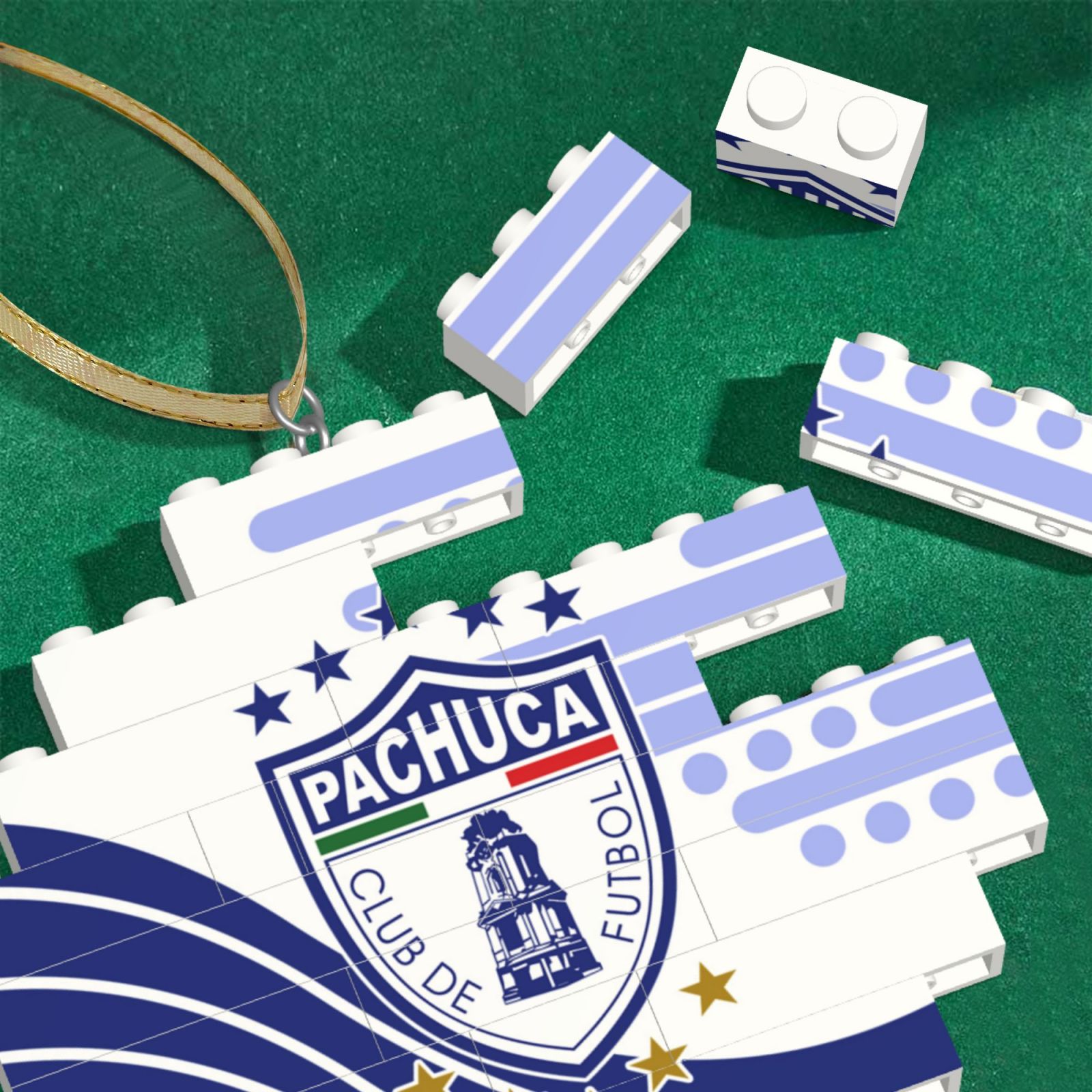 Pachuca Building Block Puzzle Ornament BBP2166