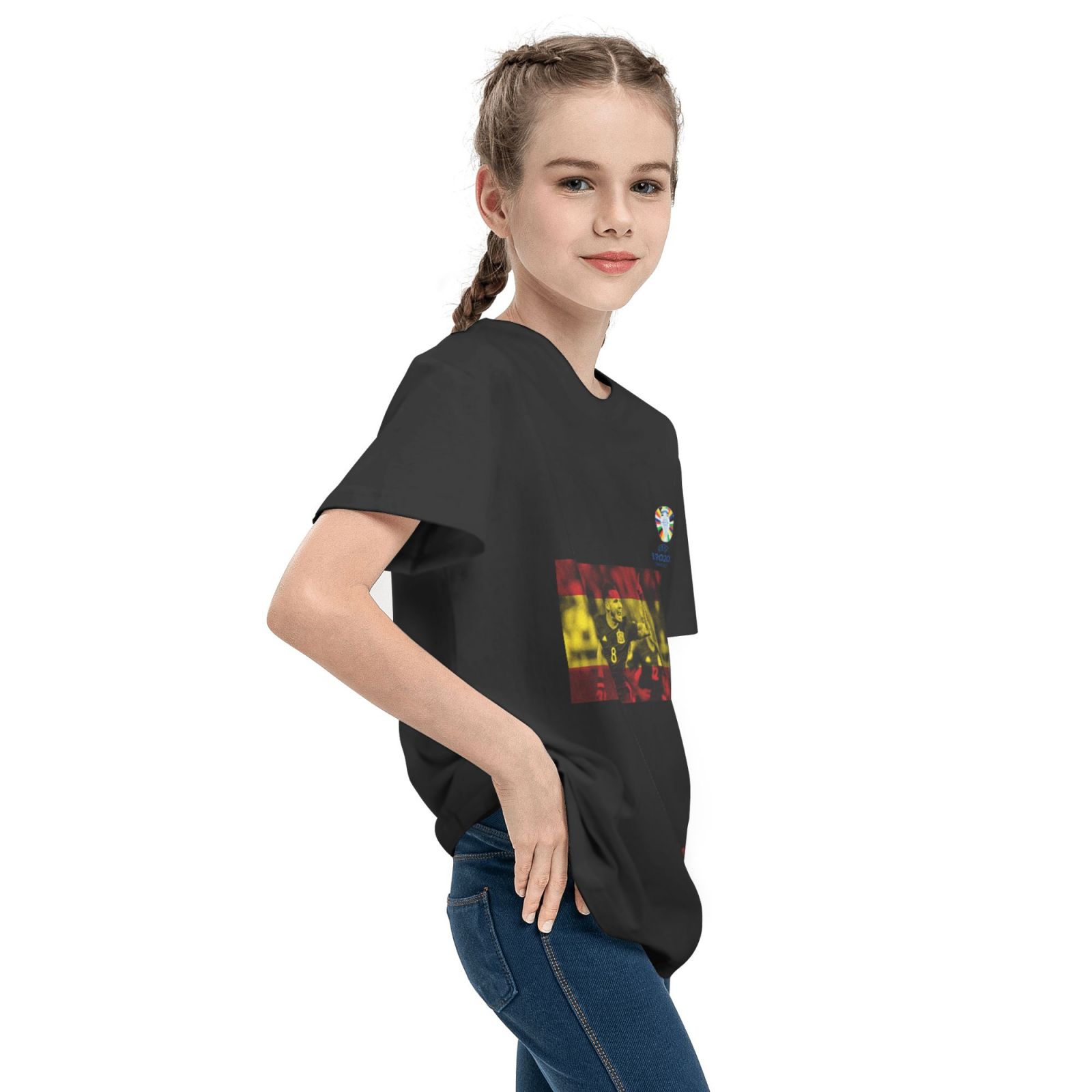 Kid's Spain EURO 2024 Teenage T-shirt TET1738