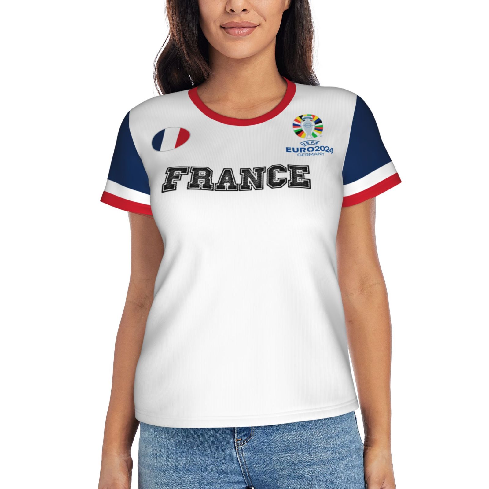 Women's France EURO 2024 Short Sleeve T-Shirt WST1684