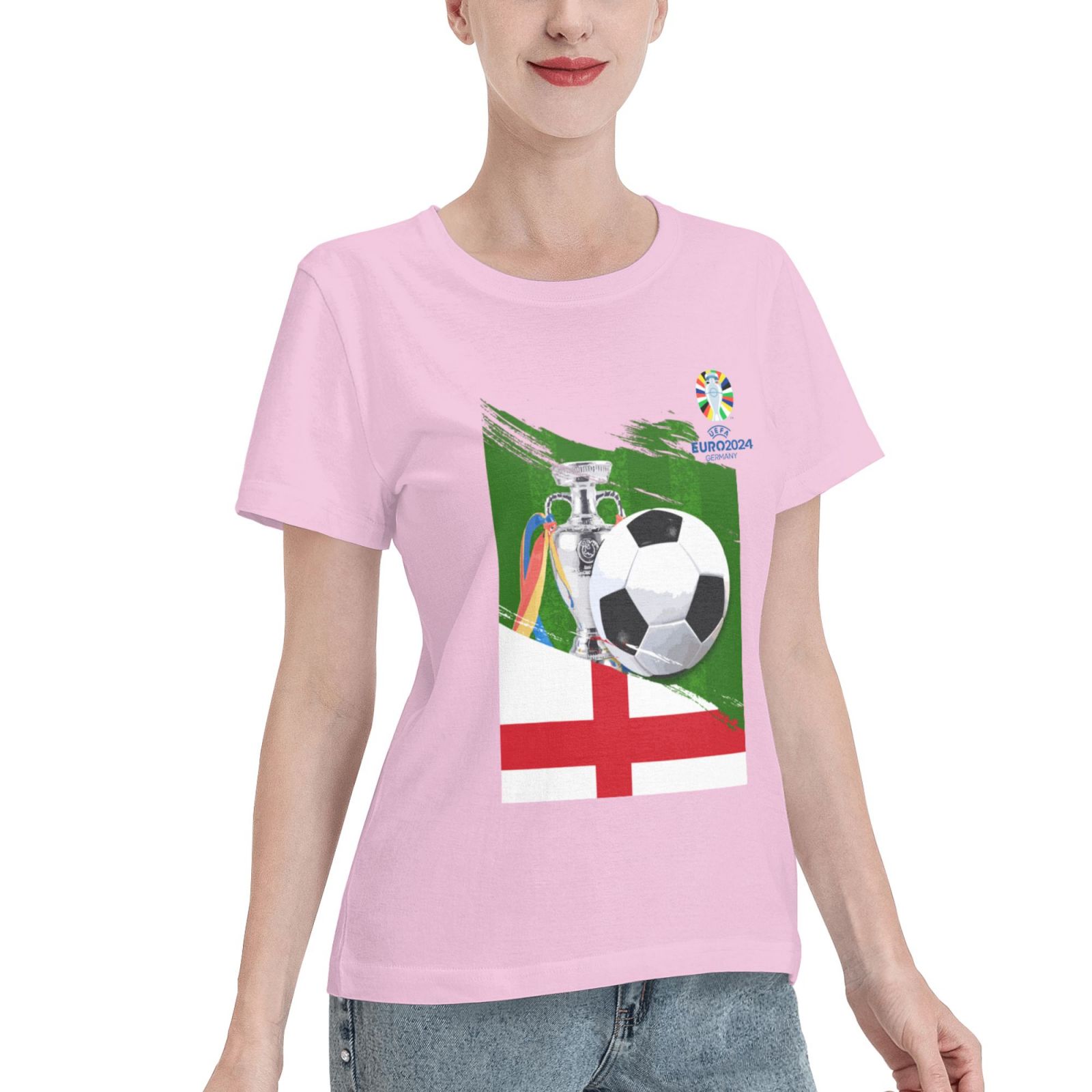 Women's England EURO 2024 Basic Short Sleeve T-Shirt WBT1682