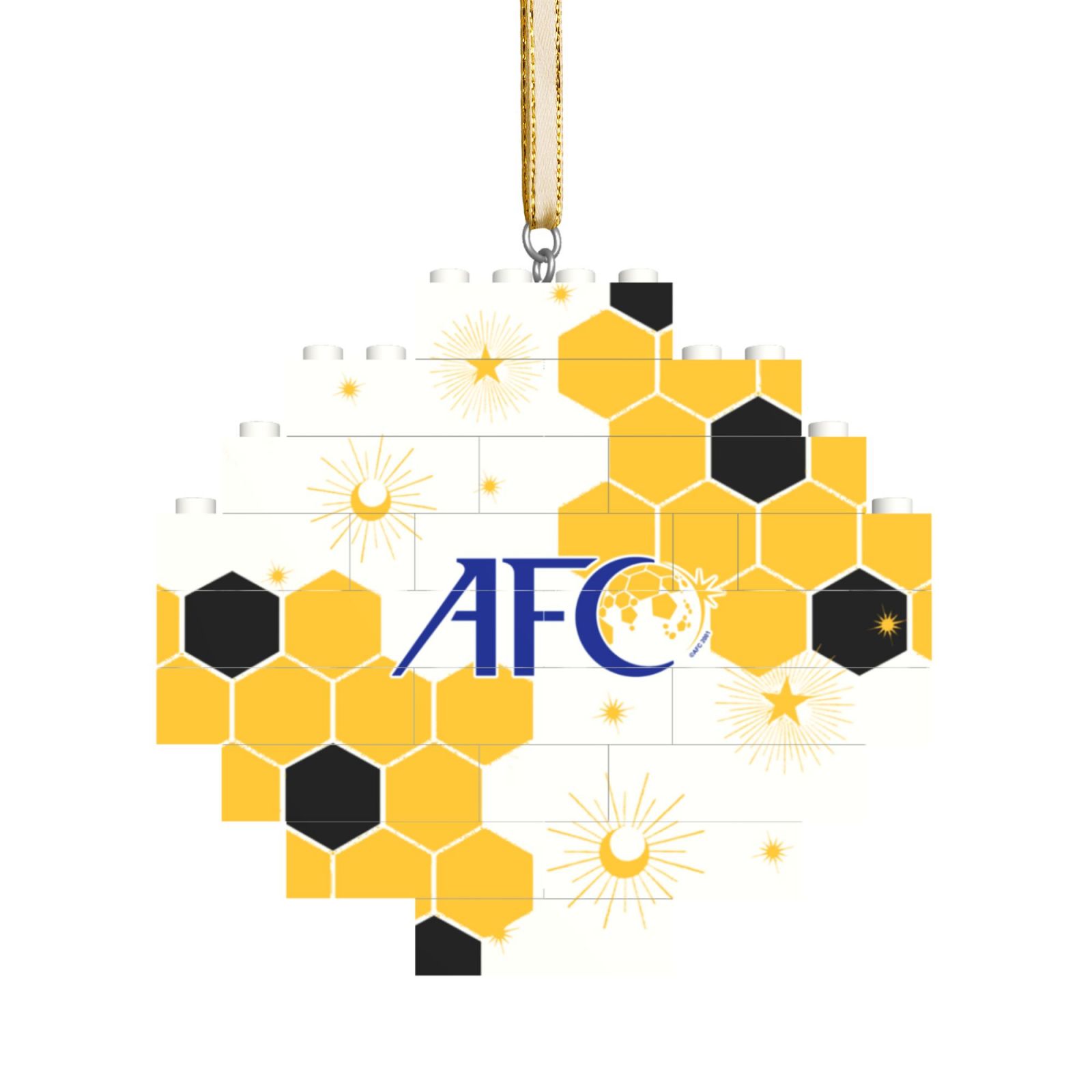 Asian Football Confederation Building Block Puzzle Ornament BBP2015