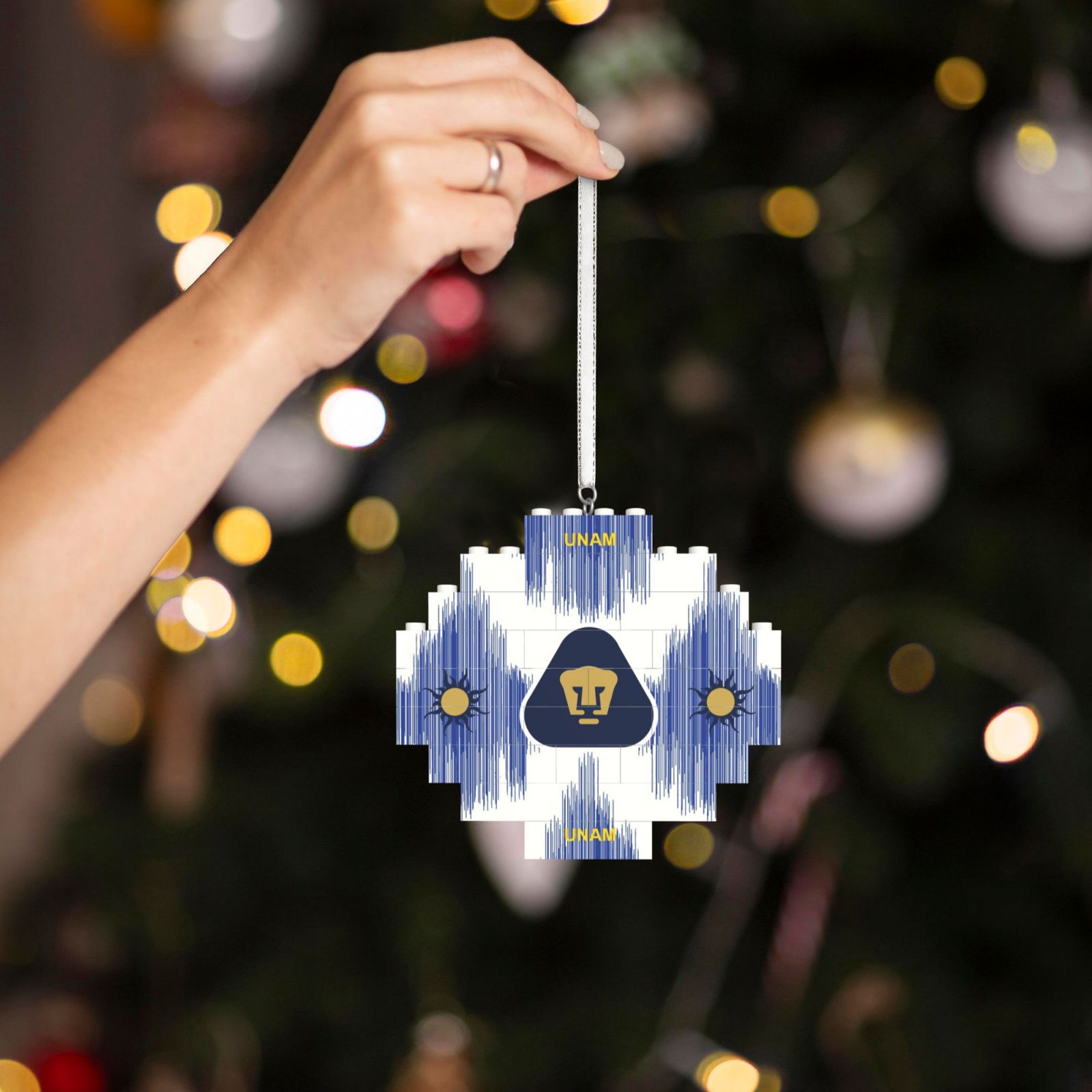 Pumas UNAM Building Block Puzzle Ornament BBP2019