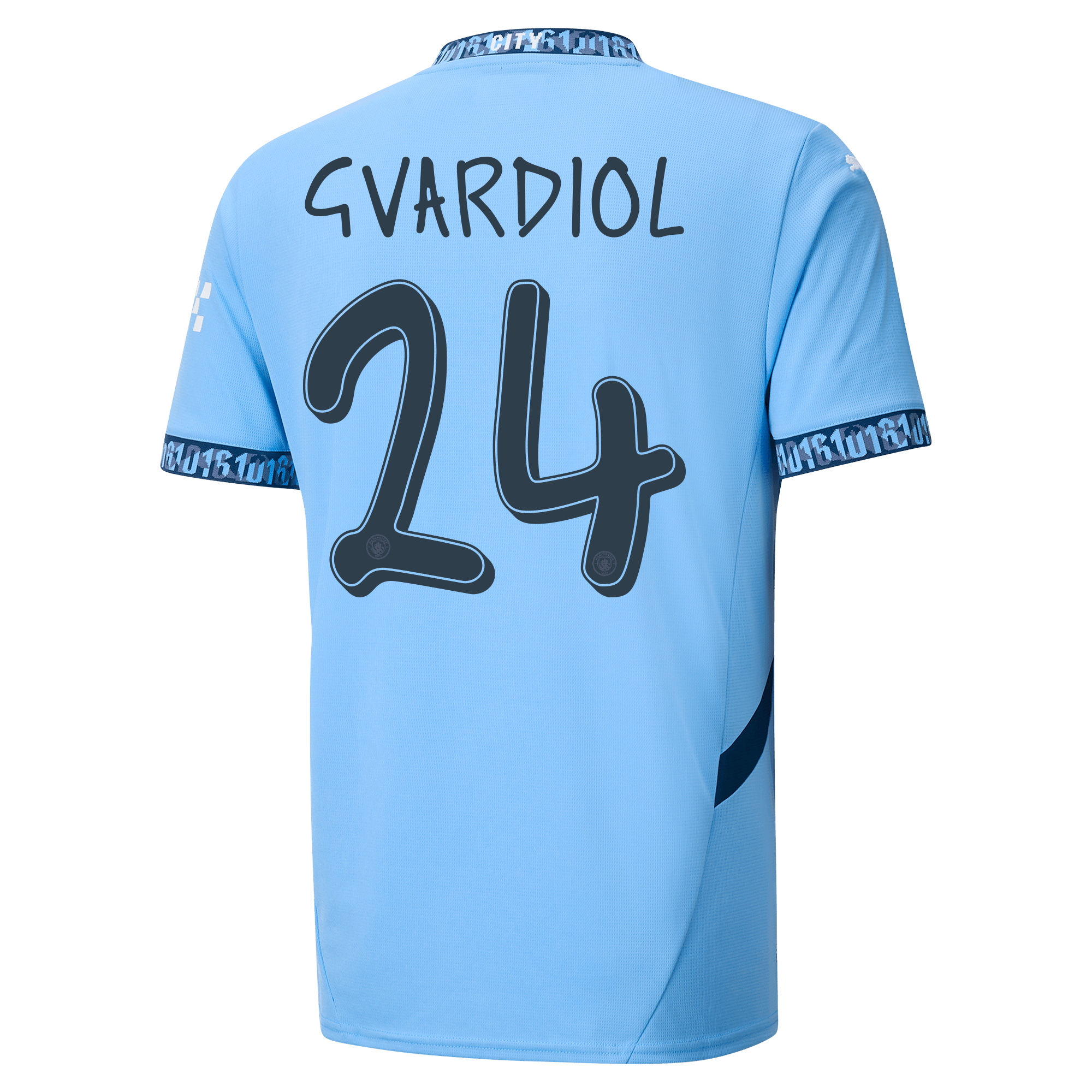 Manchester City Home Jersey 2024/25 With GVARDIOL 24 Printing