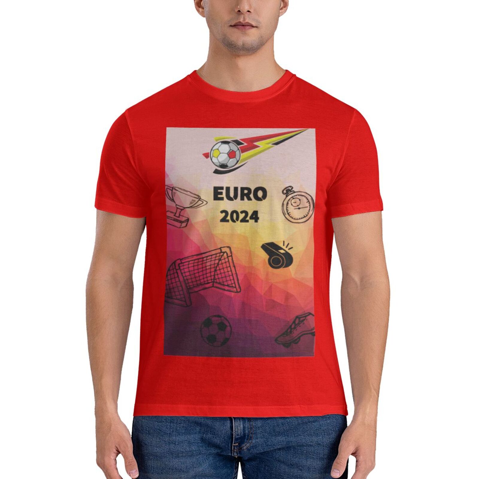 Men's Germany EURO 2024 Basic Short Sleeve T-Shirt BST1771