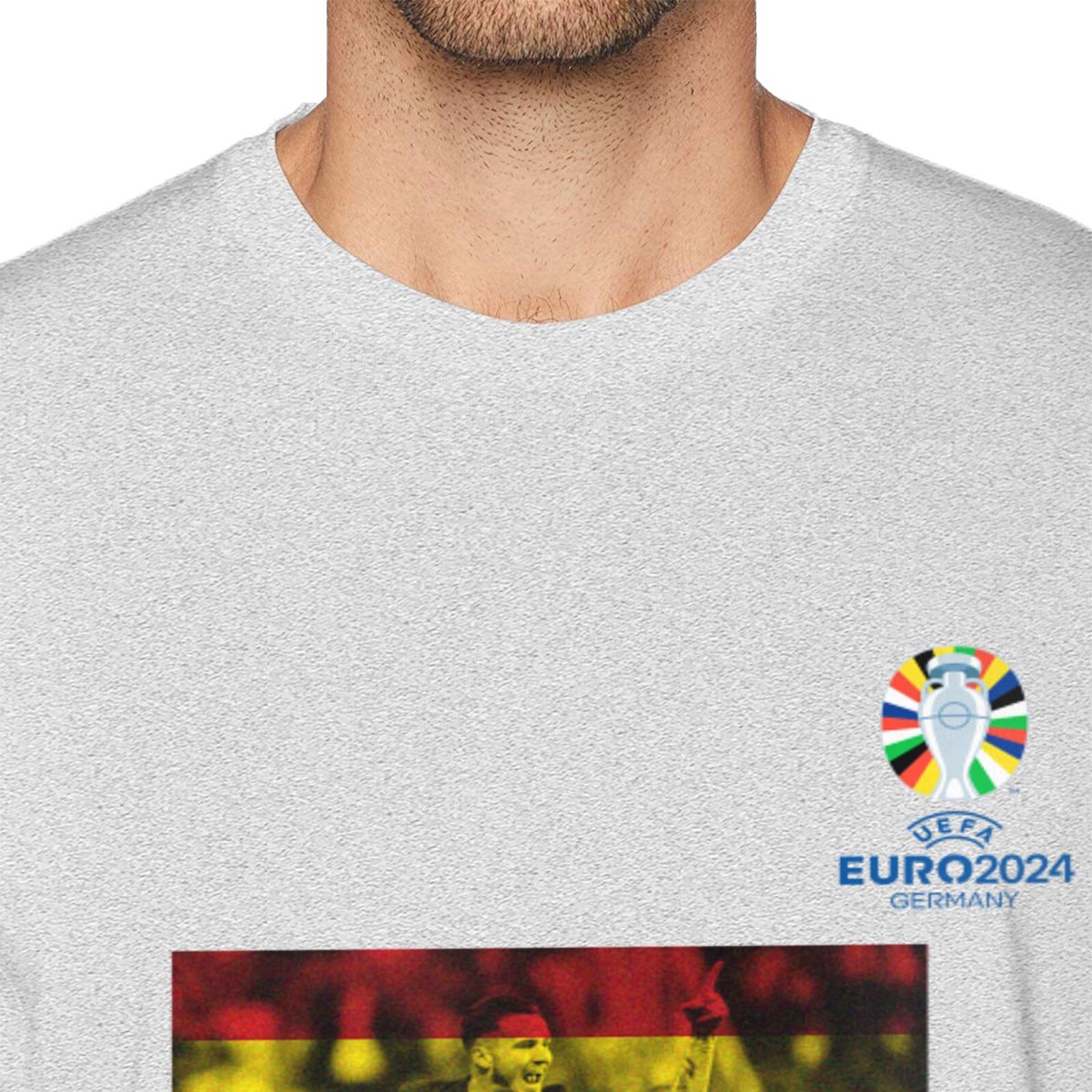Men's Spain EURO 2024 Basic Short Sleeve T-Shirt BST1739