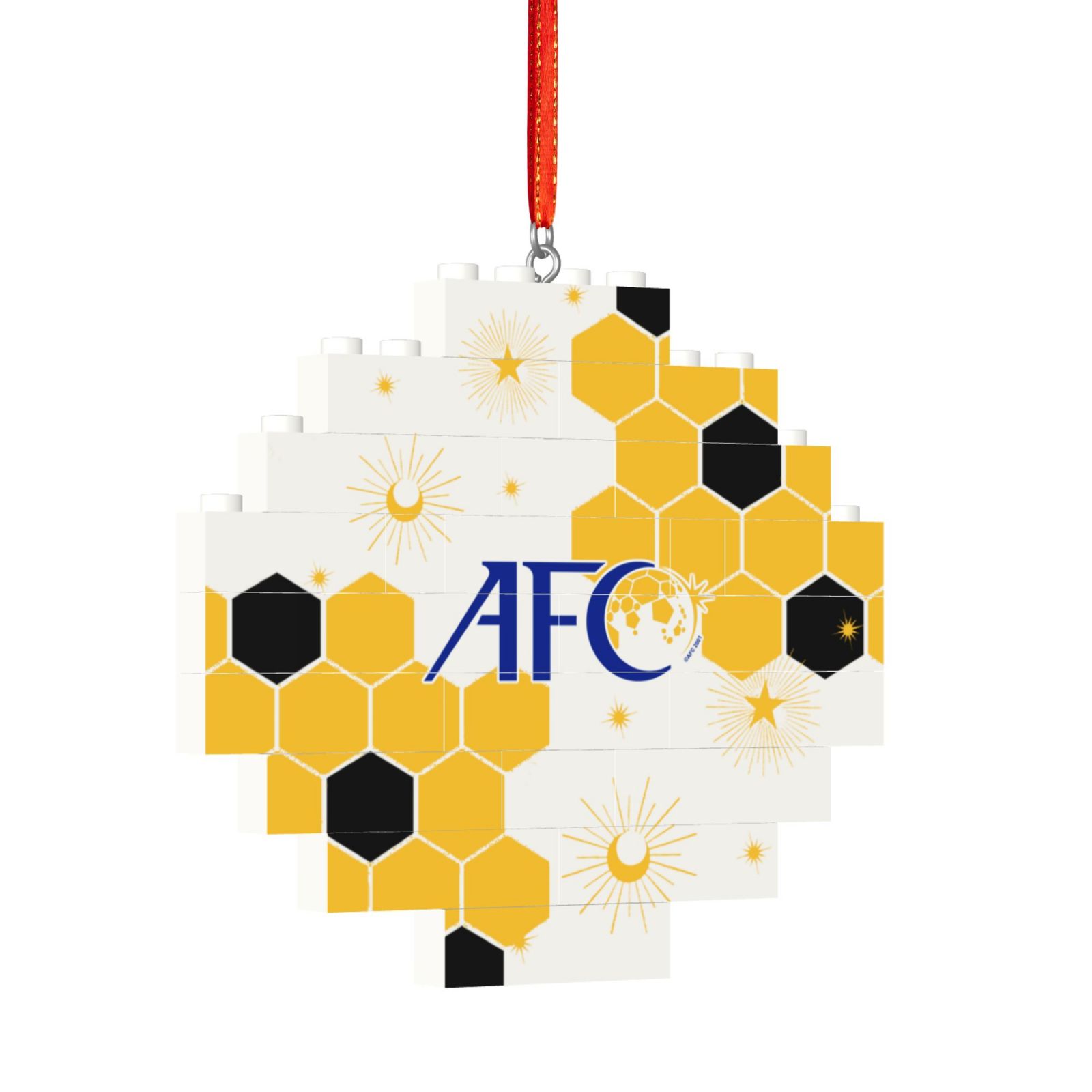 Asian Football Confederation Building Block Puzzle Ornament BBP2015