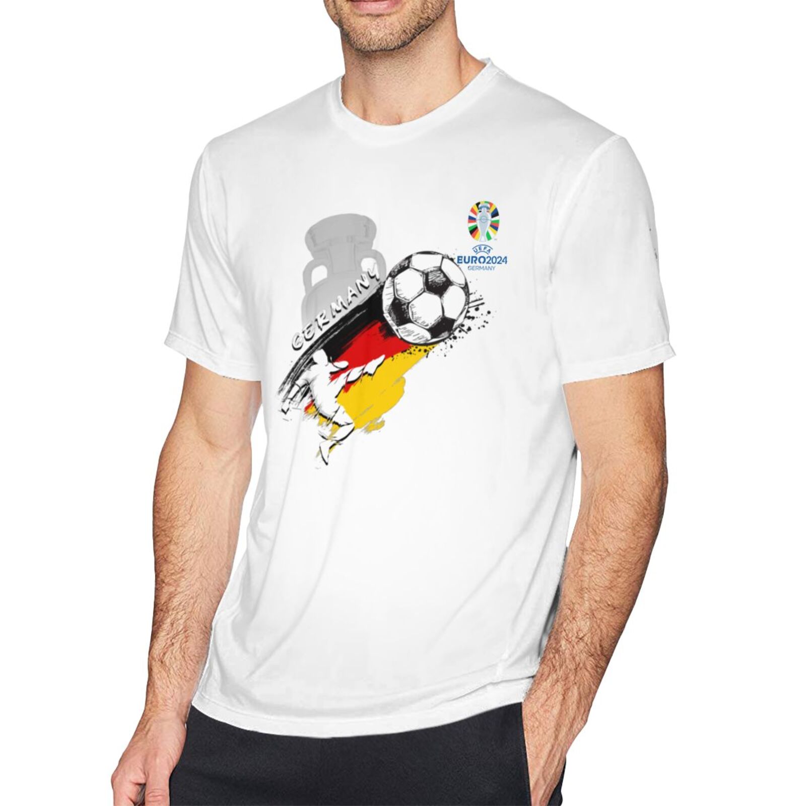 Men's Germany EURO 2024 Basic Short Sleeve T-Shirt BST1679