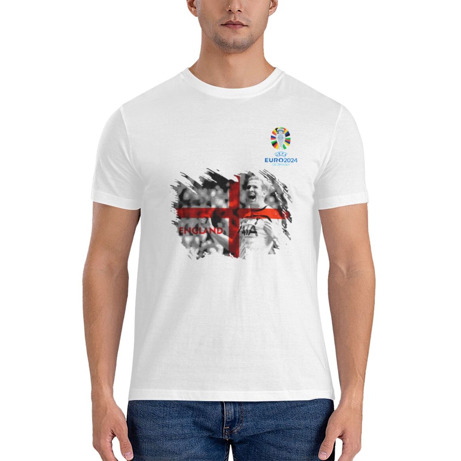 Men's England EURO 2024 Basic Short Sleeve T-Shirt BST1713