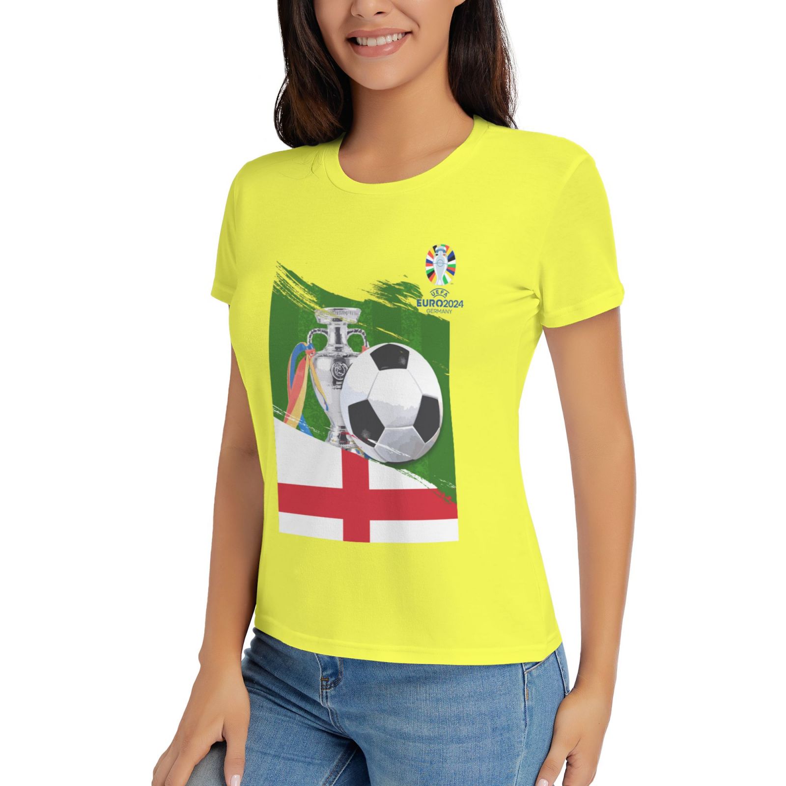 Women's England EURO 2024 Basic Short Sleeve T-Shirt WBT1682