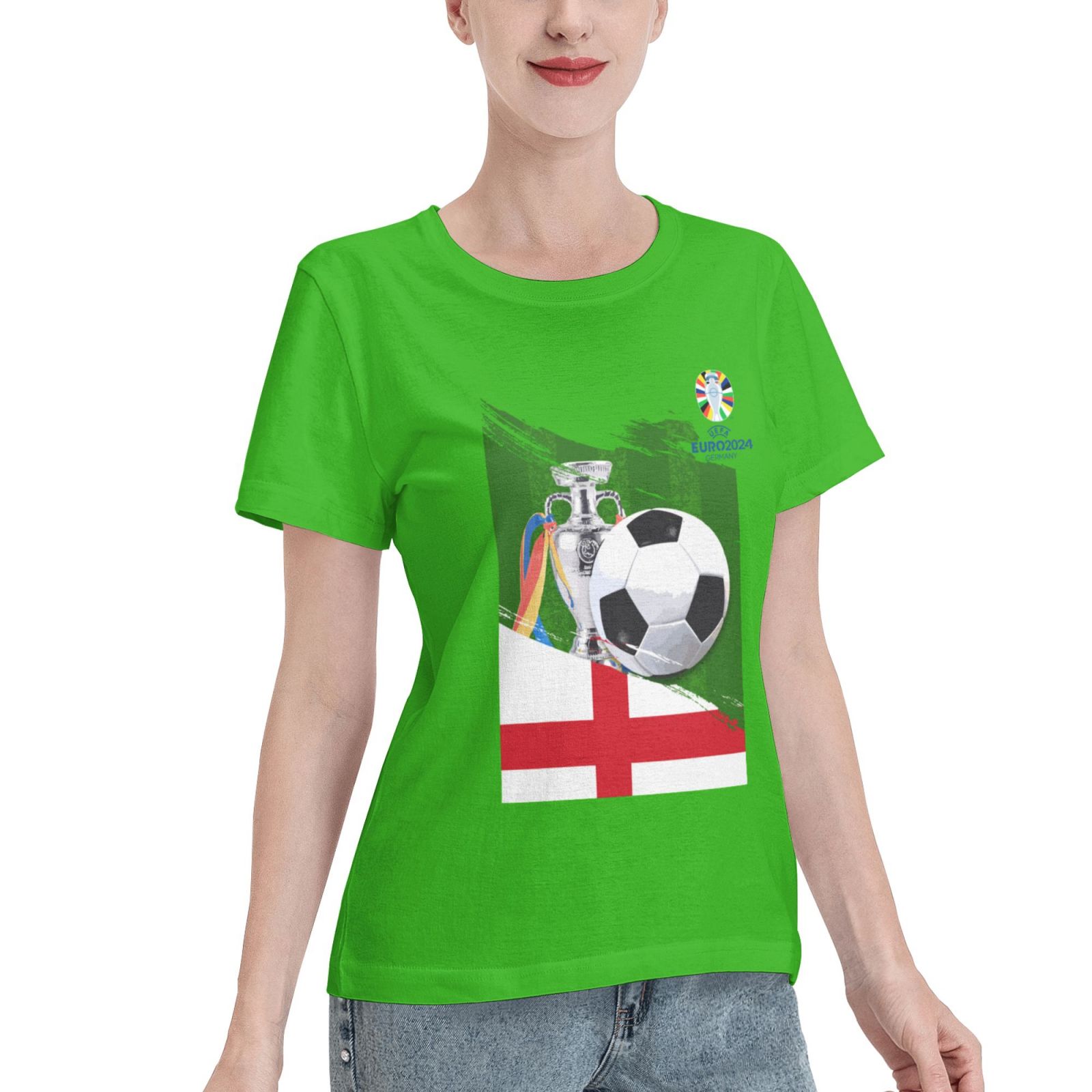Women's England EURO 2024 Basic Short Sleeve T-Shirt WBT1682