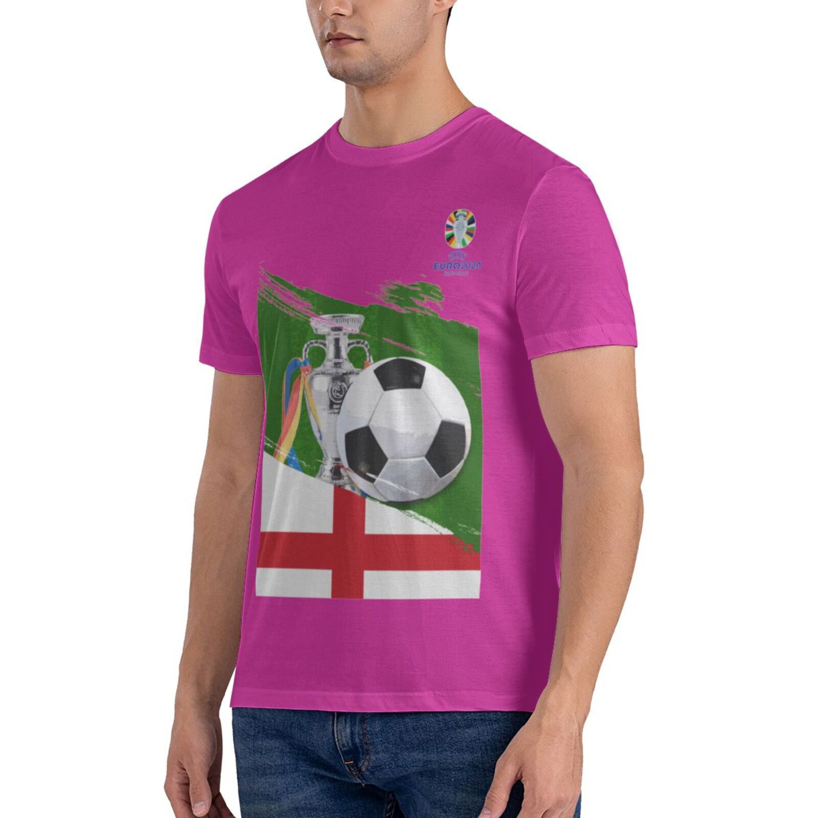 Men's England EURO 2024 Basic Short Sleeve T-Shirt BST1681