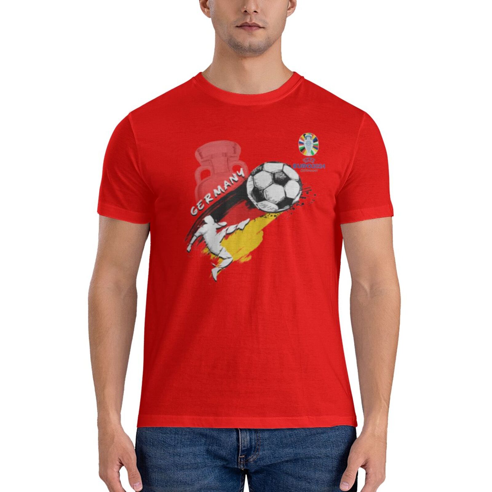 Men's Germany EURO 2024 Basic Short Sleeve T-Shirt BST1679