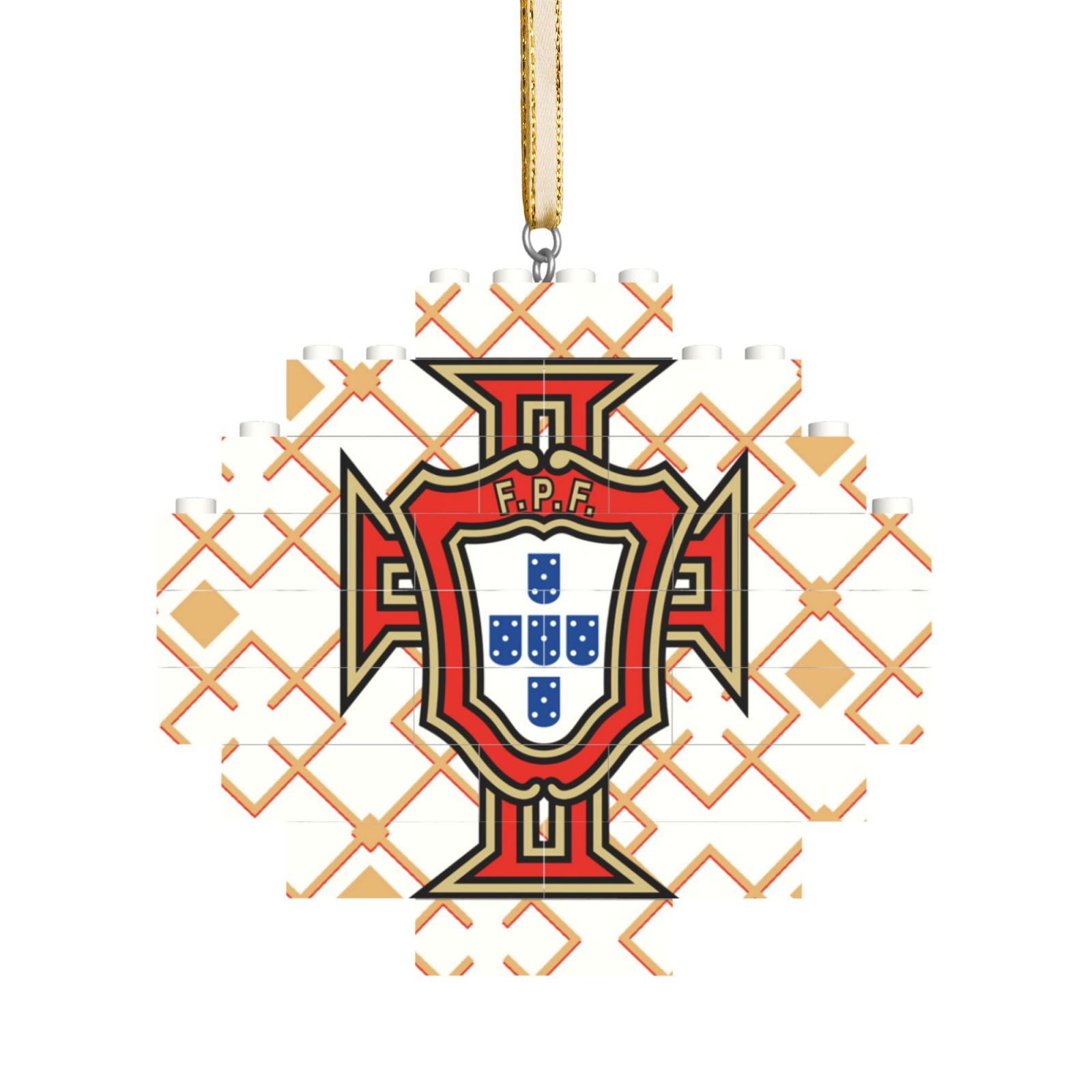 Portugal Building Block Puzzle Ornament BBP2178
