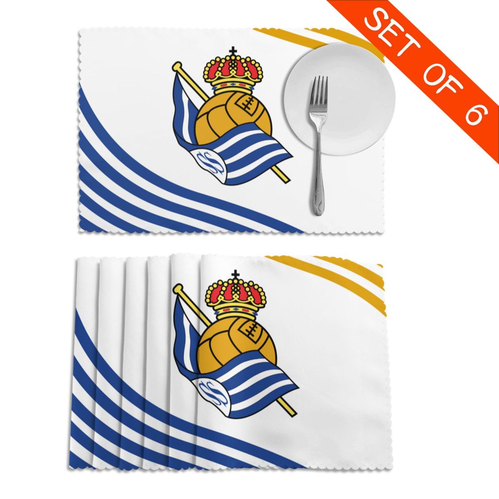 Real Sociedad Placemat Set Of 6 PFD2087