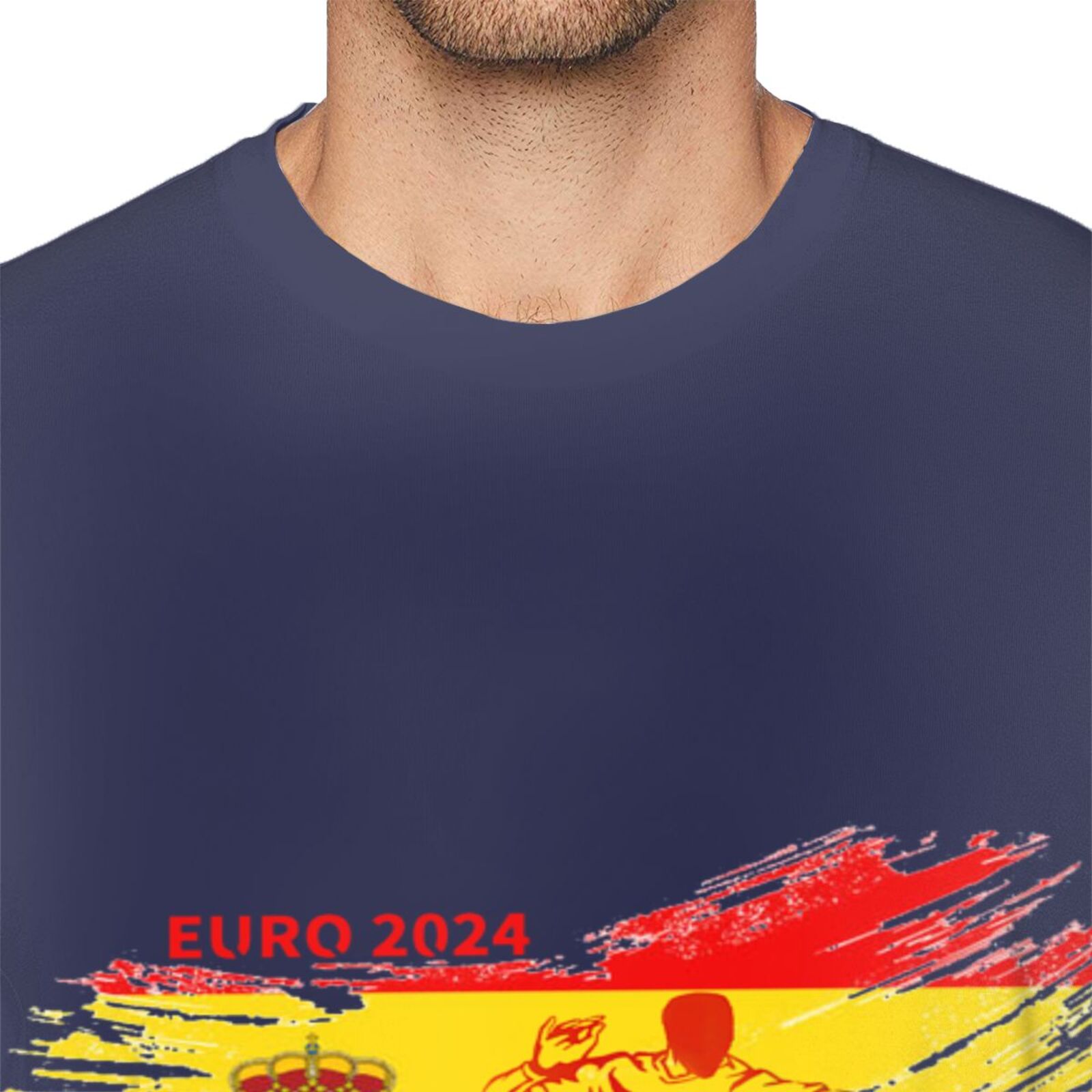 Men's Spain EURO 2024 Basic Short Sleeve T-Shirt BST1752